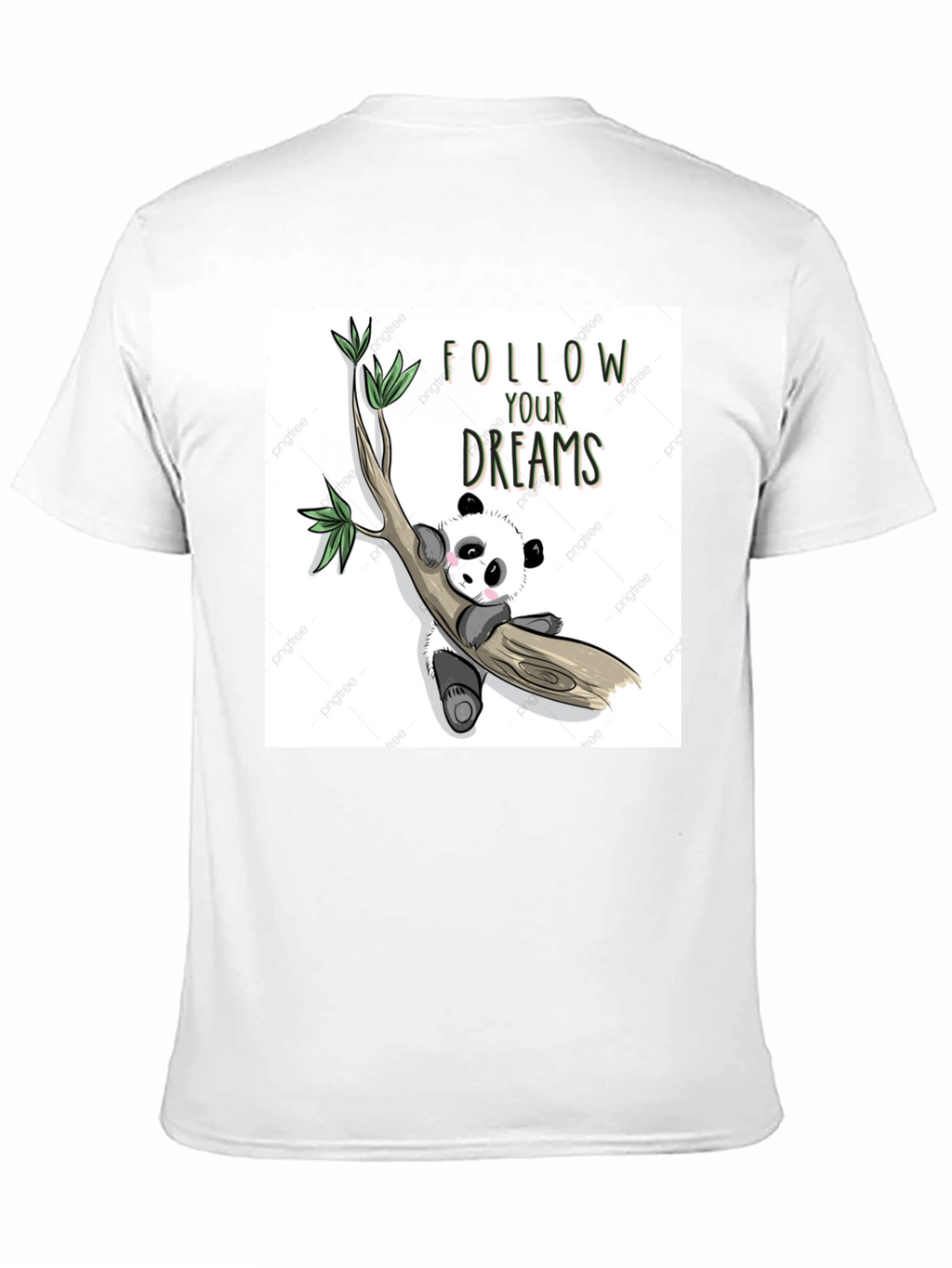 Panda Follow Your Dreams Graphic T-Shirt