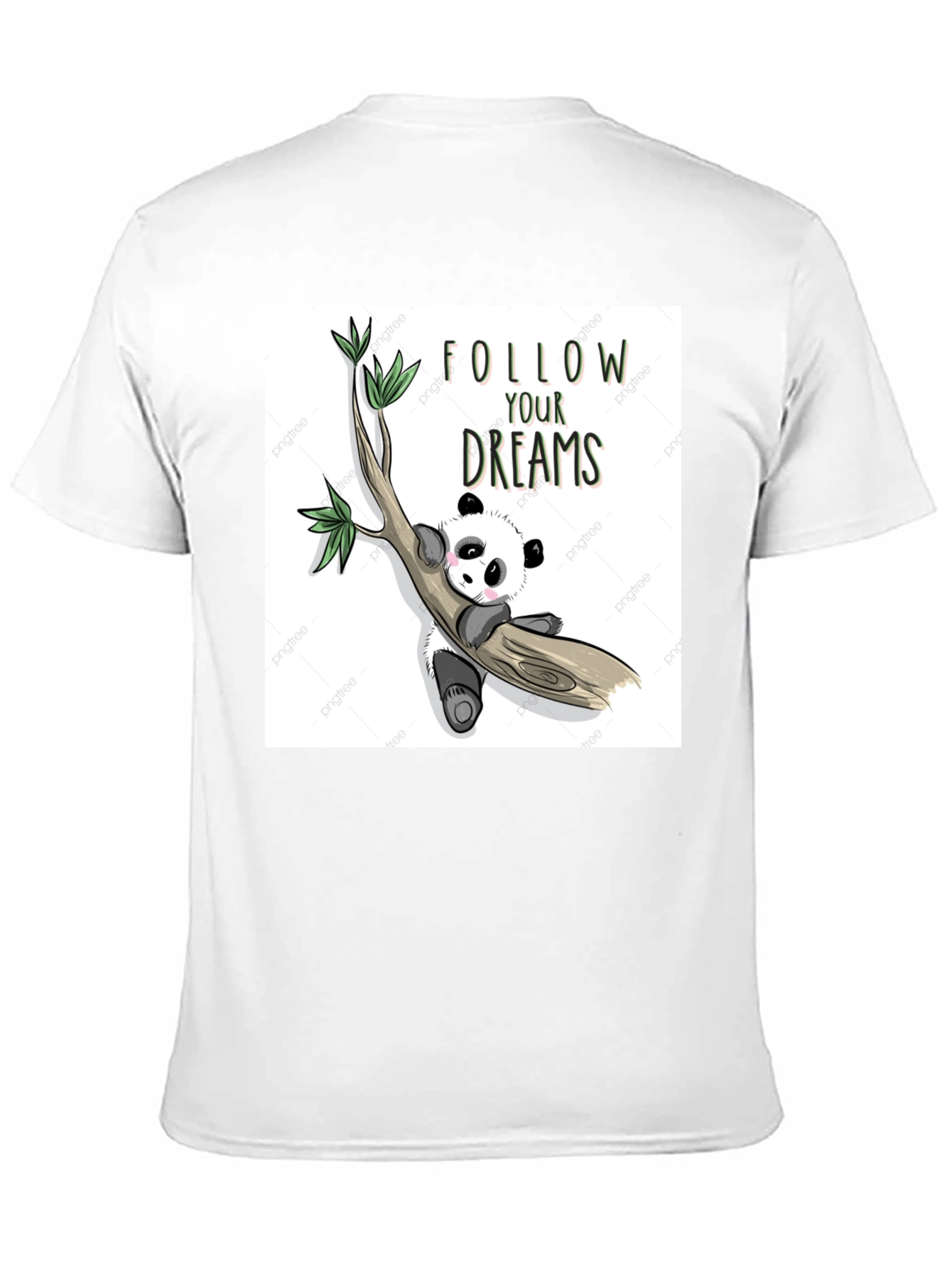 Panda Follow Your Dreams Graphic T-Shirt