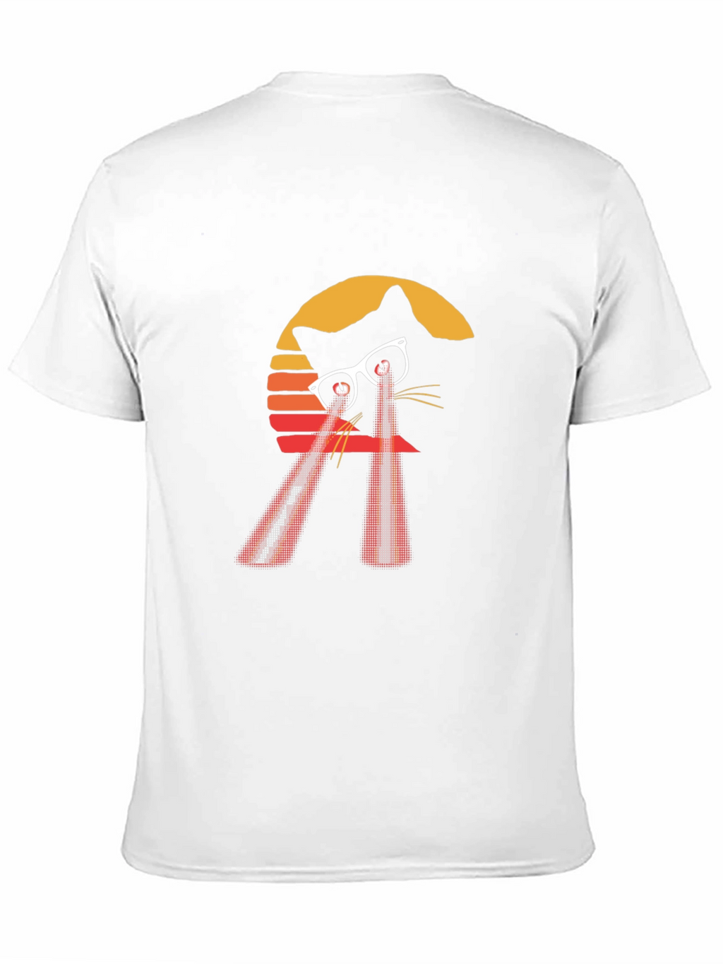 Retro Laser Cat T-Shirt