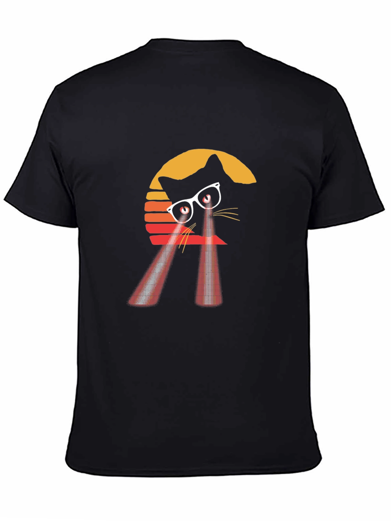 Retro Laser Cat T-Shirt