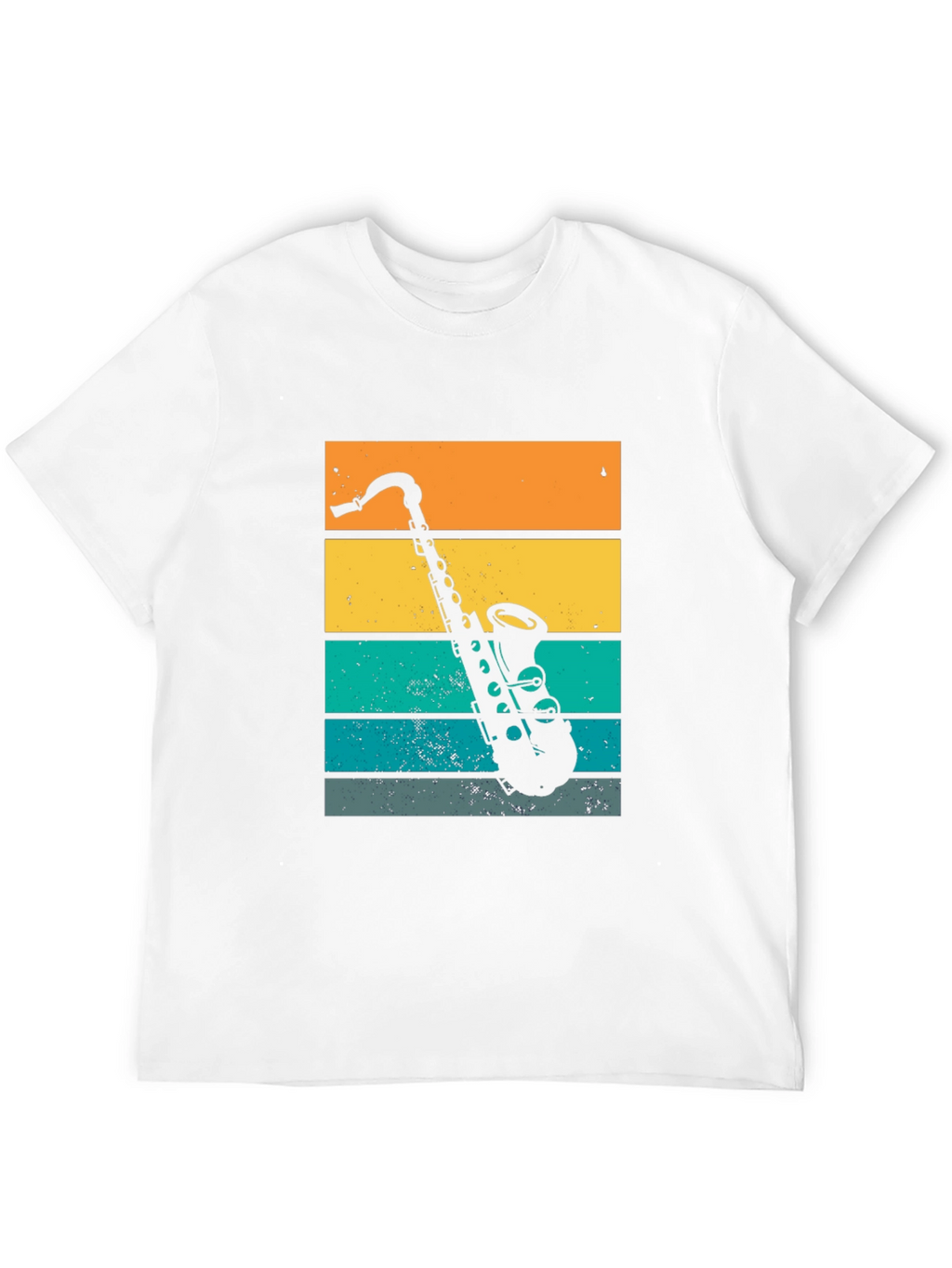 Retro Saxophone Graphic T-Shirt