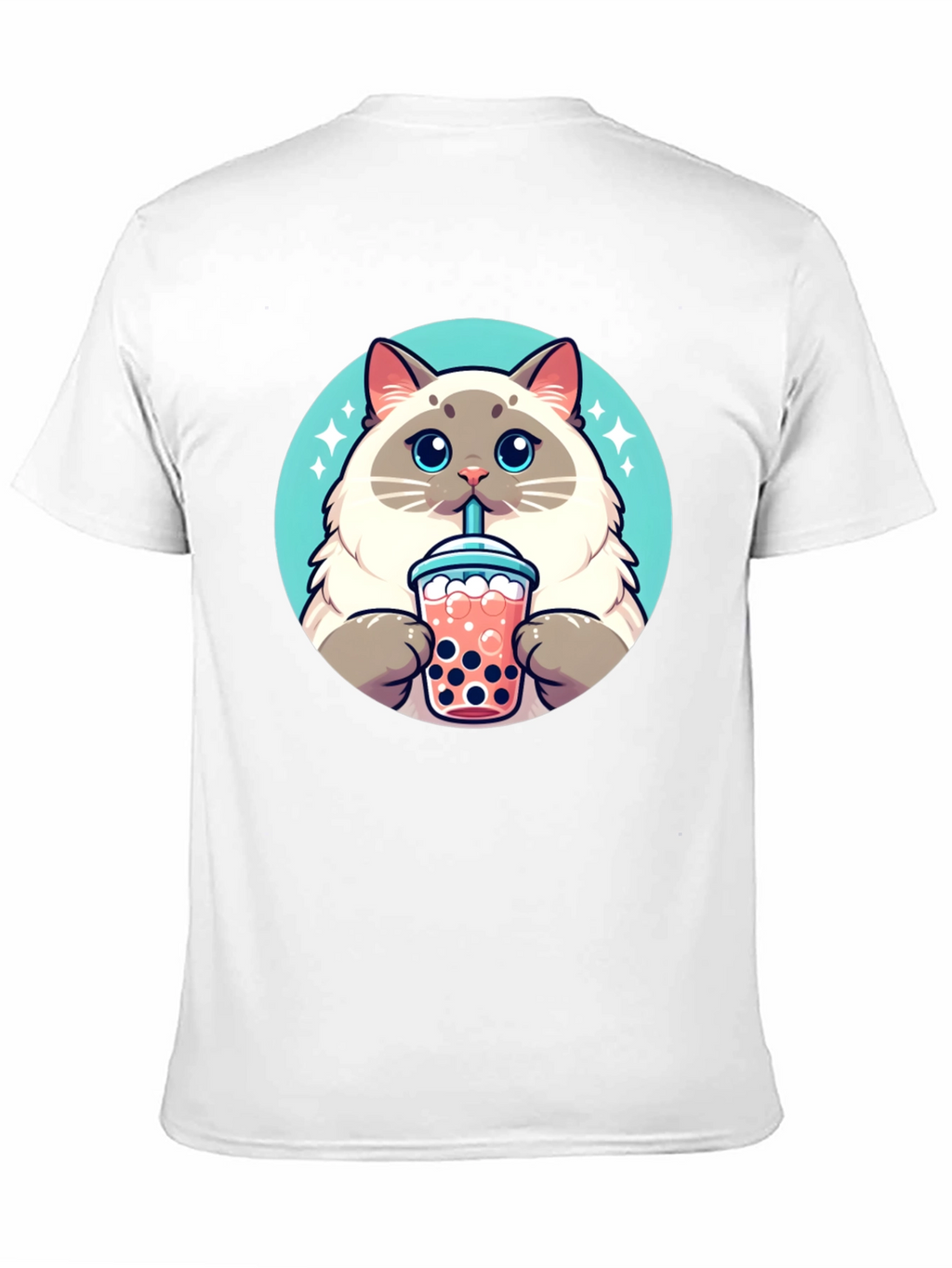 Cute Cat Boba Tea T-Shirt - Unisex