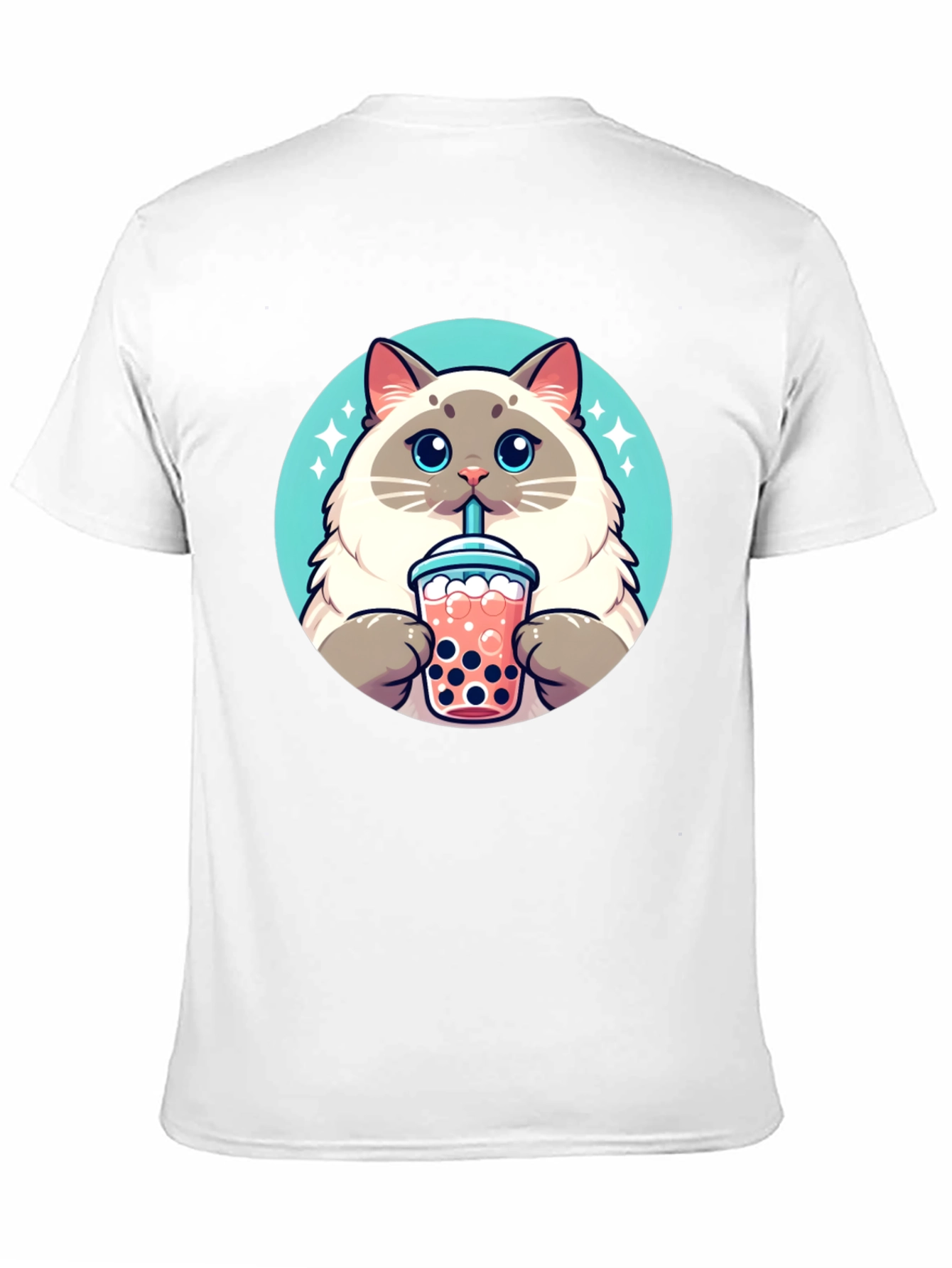 Cute Cat Boba Tea T-Shirt - Unisex