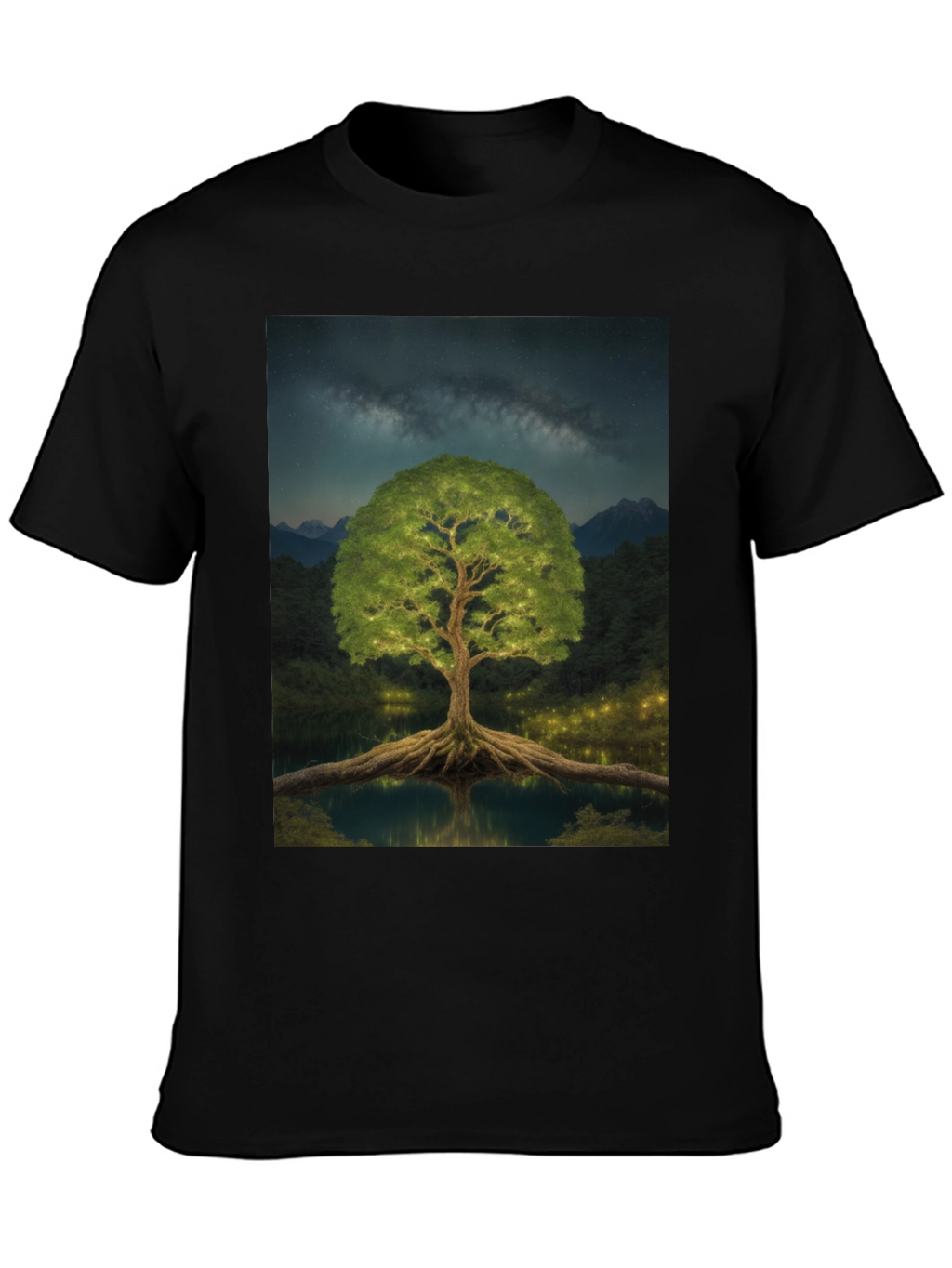 Mystic Tree Black T-Shirt