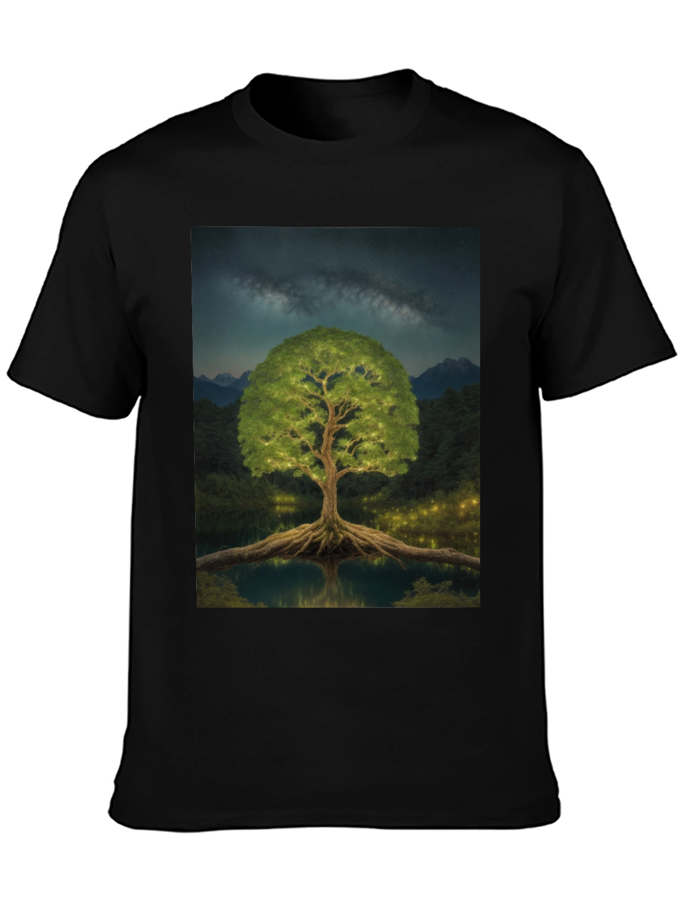 Mystic Tree Black T-Shirt