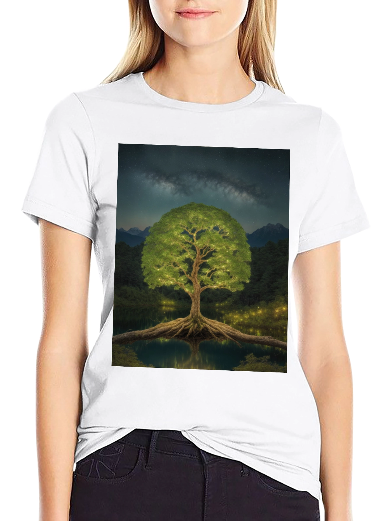 Mystic Tree Black T-Shirt