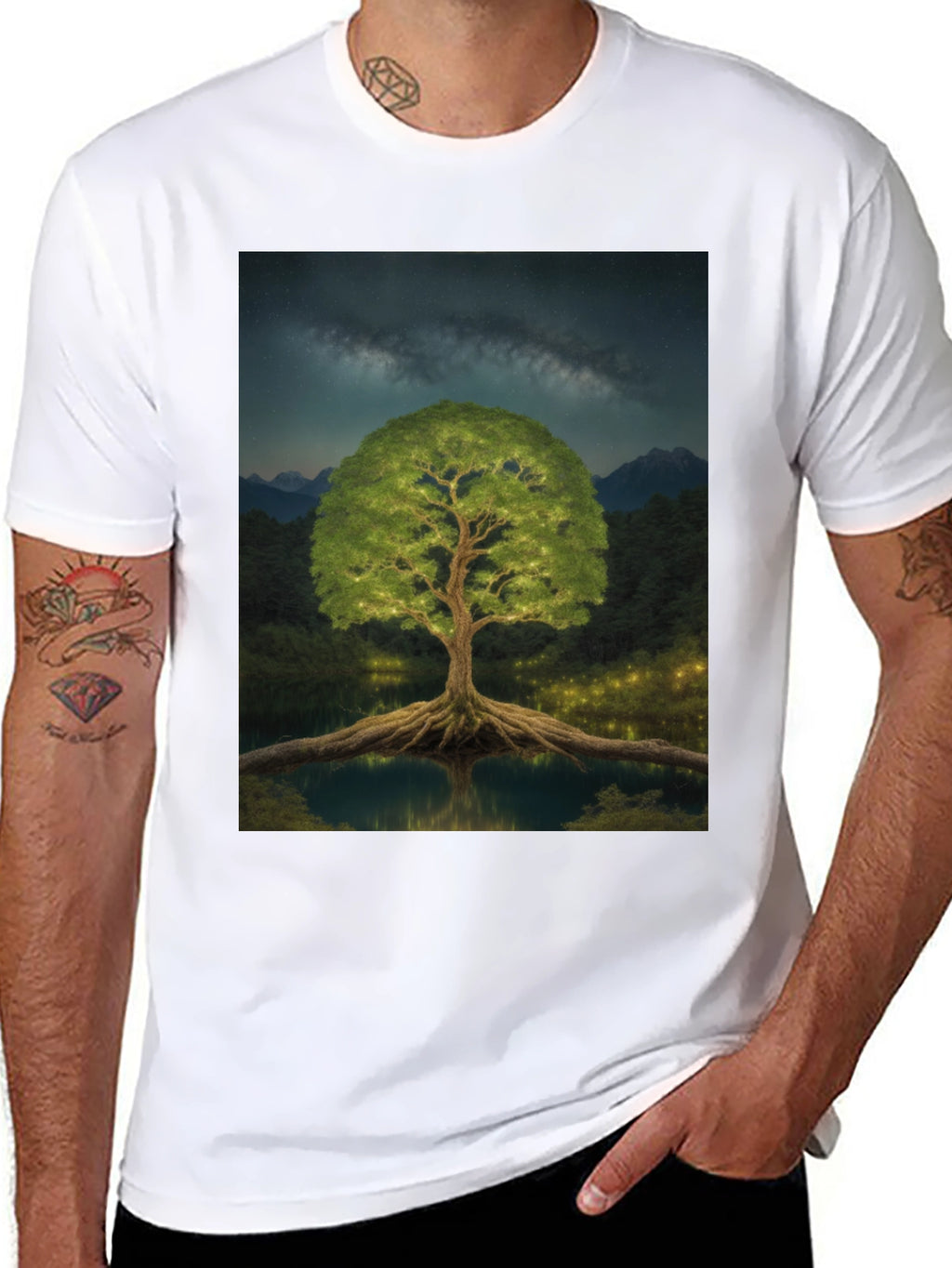 Mystic Tree Black T-Shirt