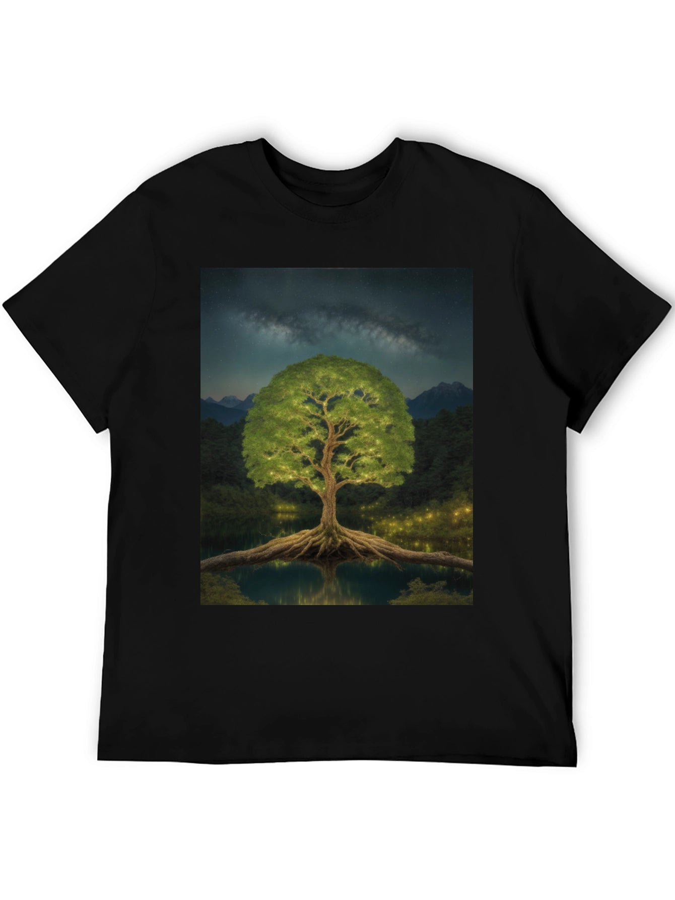 Mystic Tree Black T-Shirt