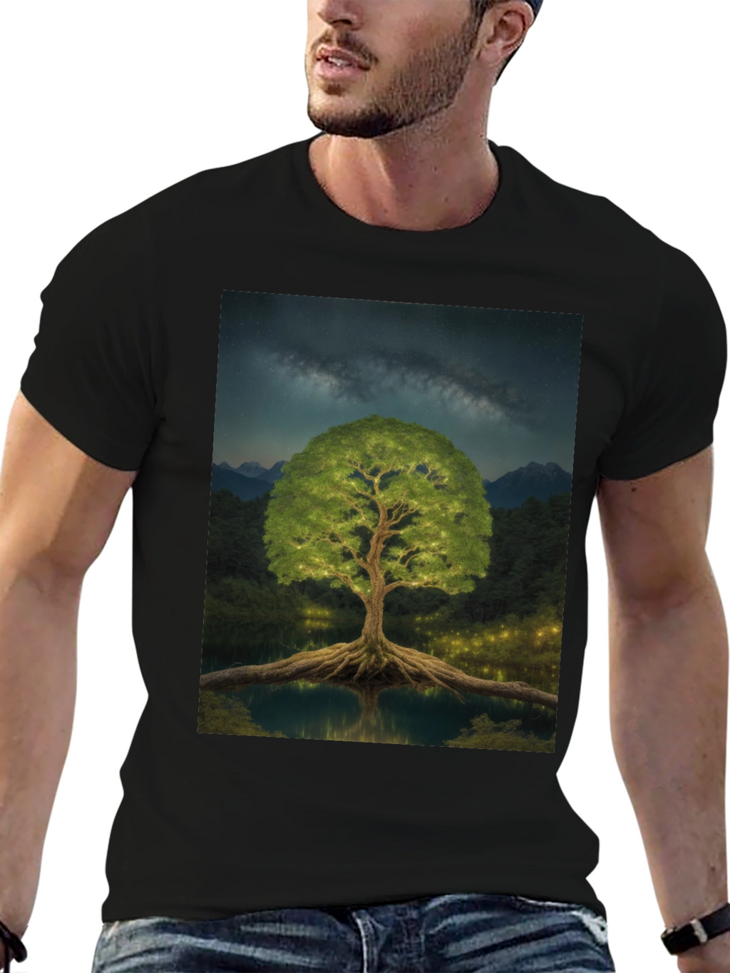 Mystic Tree Black T-Shirt