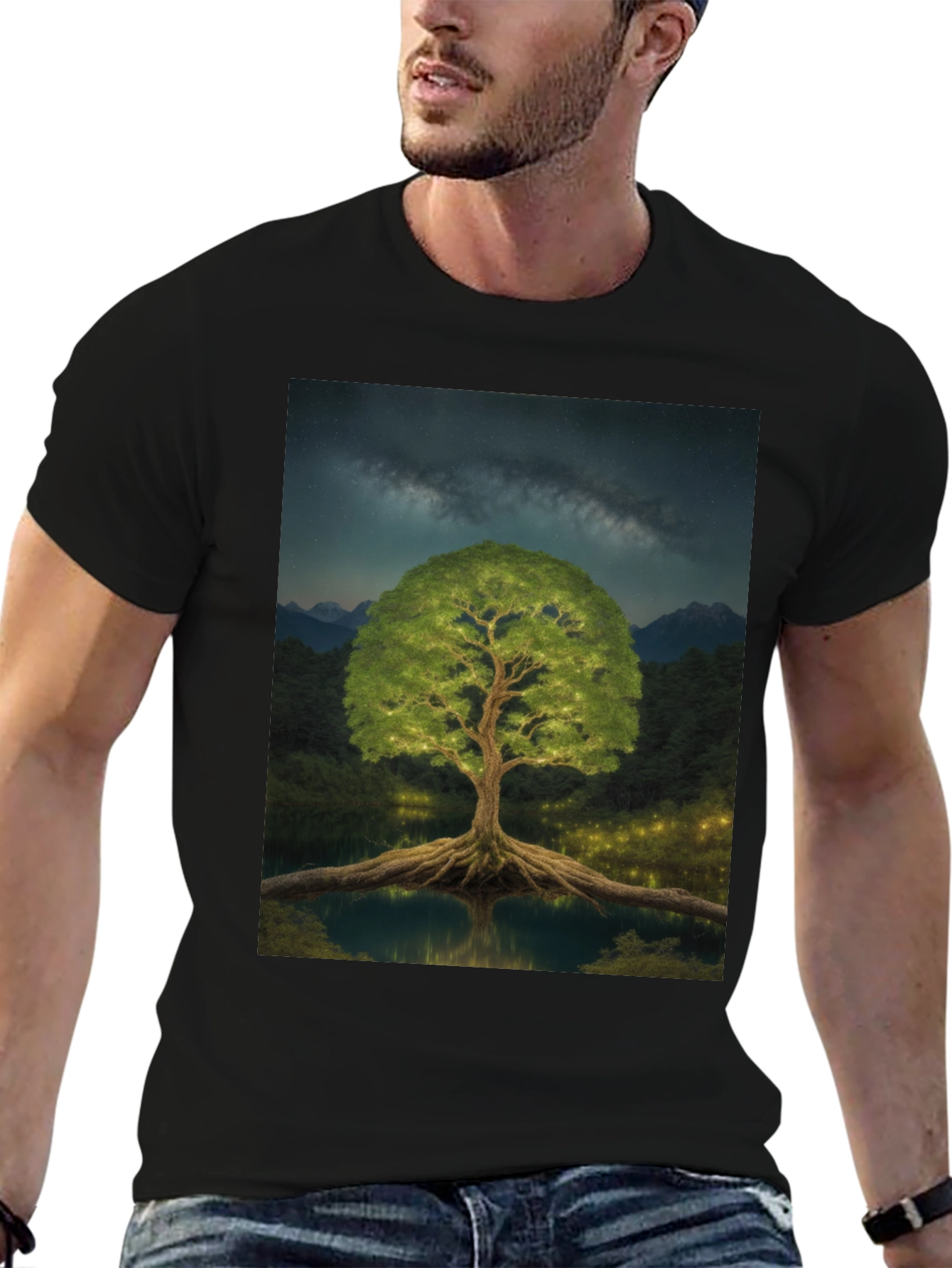 Mystic Tree Black T-Shirt