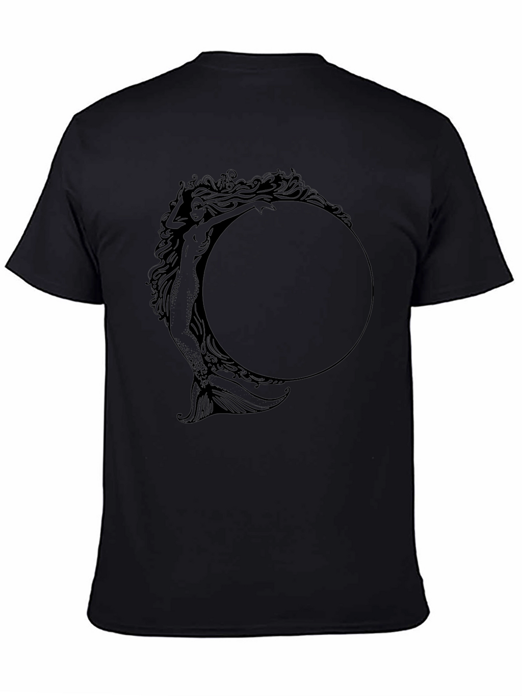 Mystic Mermaid Graphic Tee - Unisex Black T-Shirt