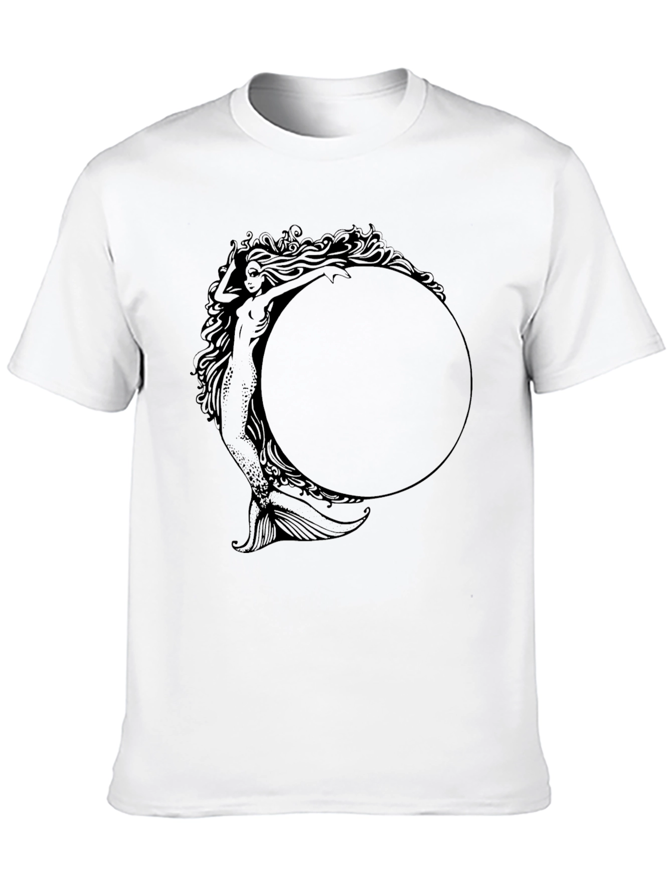 Mystic Mermaid Graphic Tee - Unisex Black T-Shirt