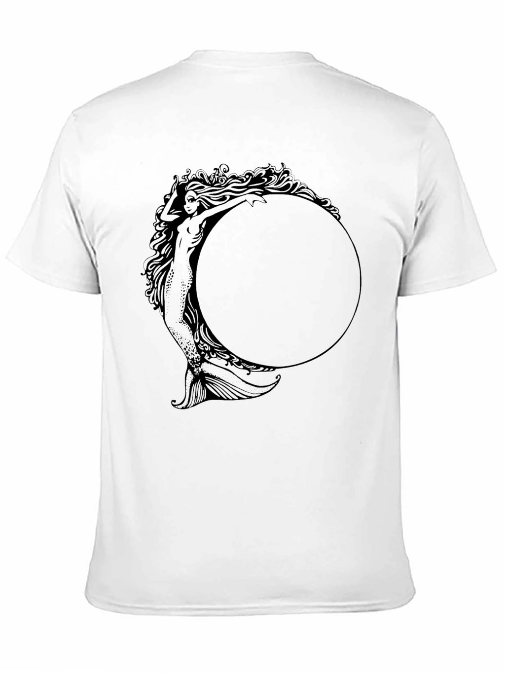 Mystic Mermaid Graphic Tee - Unisex Black T-Shirt