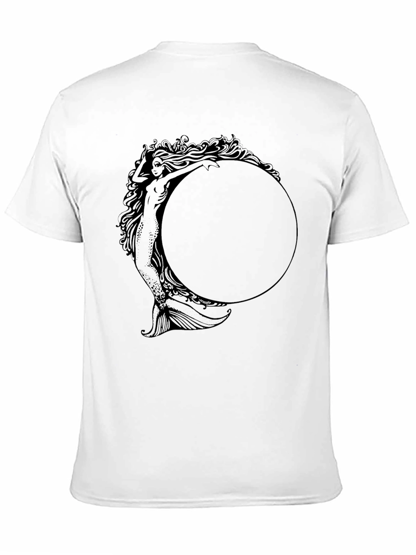 Mystic Mermaid Graphic Tee - Unisex Black T-Shirt
