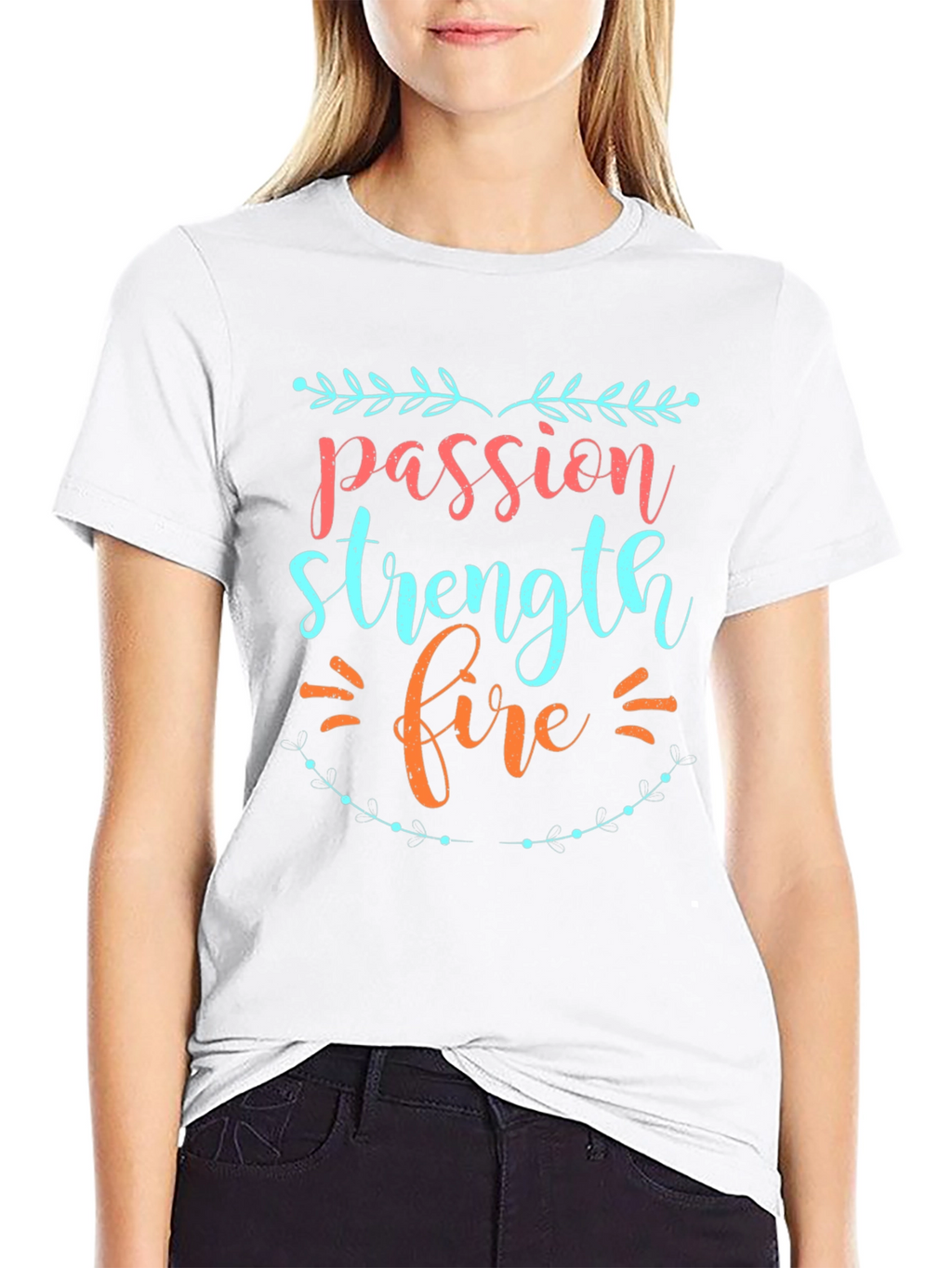 Passion Strength Fire Graphic Tee