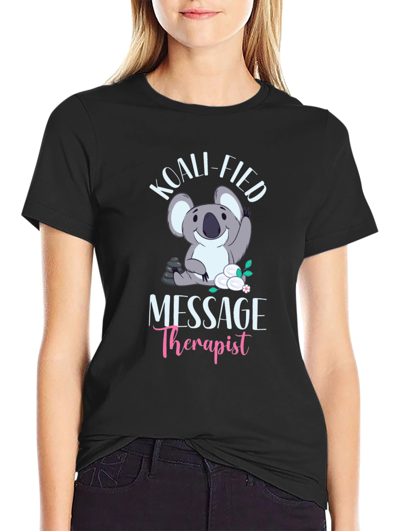 Koali-fied Massage Therapist Black T-Shirt