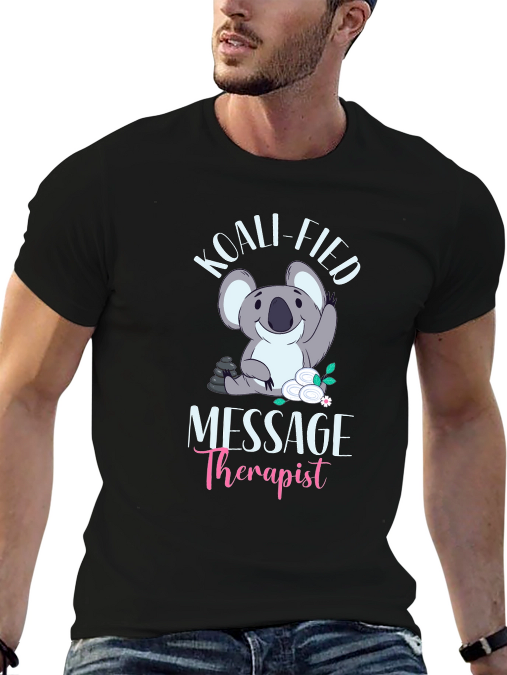 Koali-fied Massage Therapist Black T-Shirt