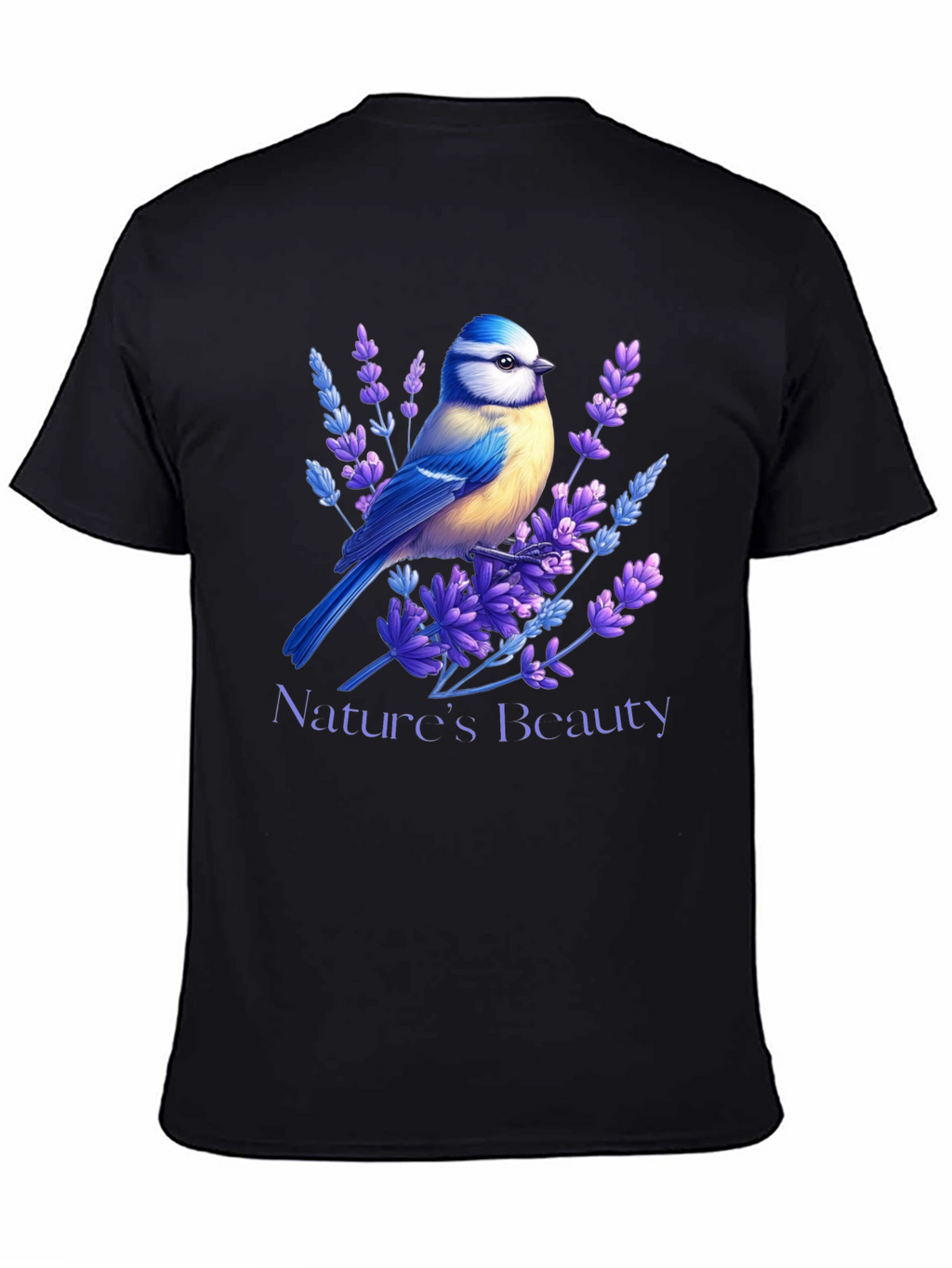 Natures Beauty T-Shirt Bird & Lavender Design