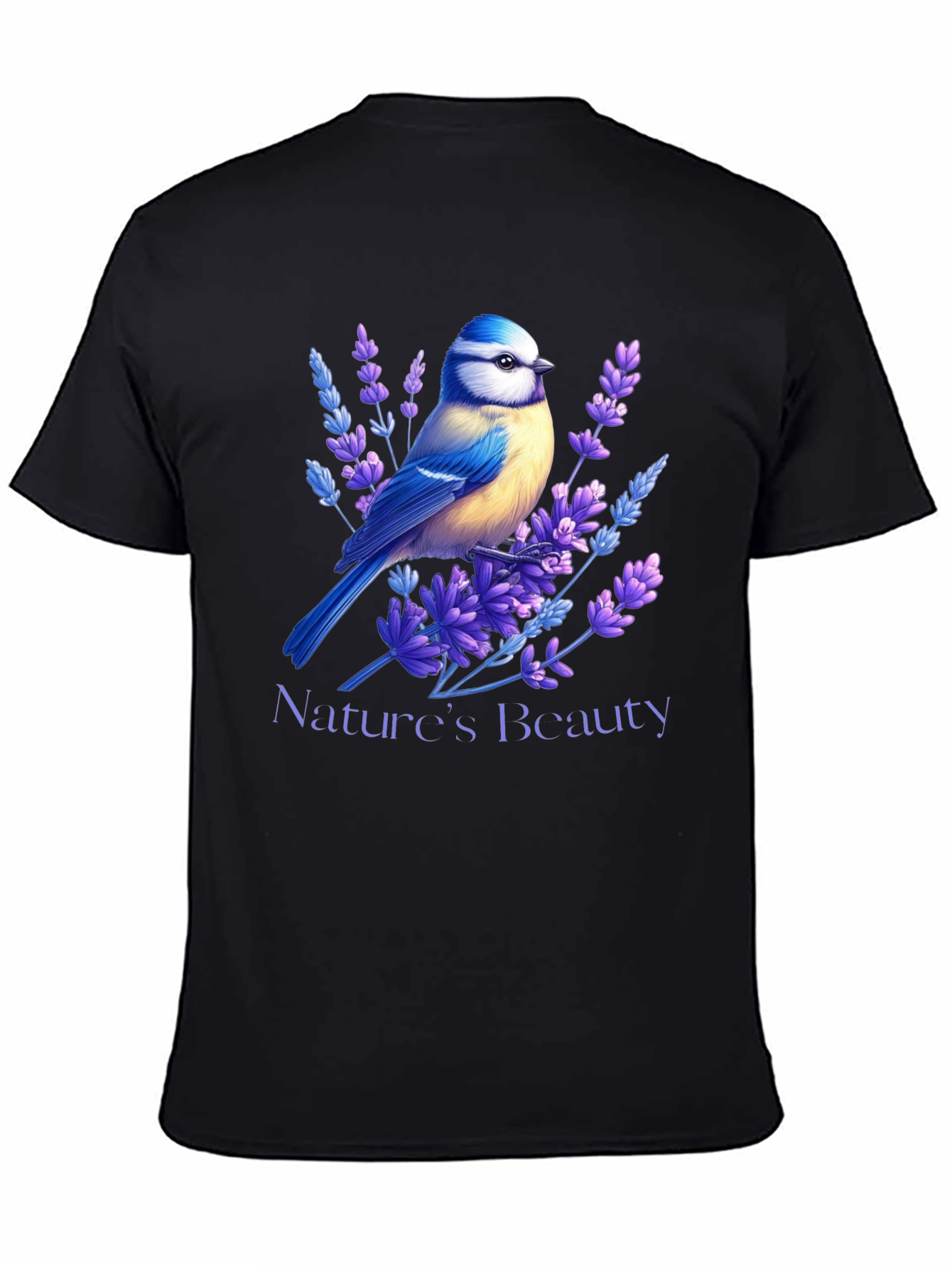 Natures Beauty T-Shirt Bird & Lavender Design