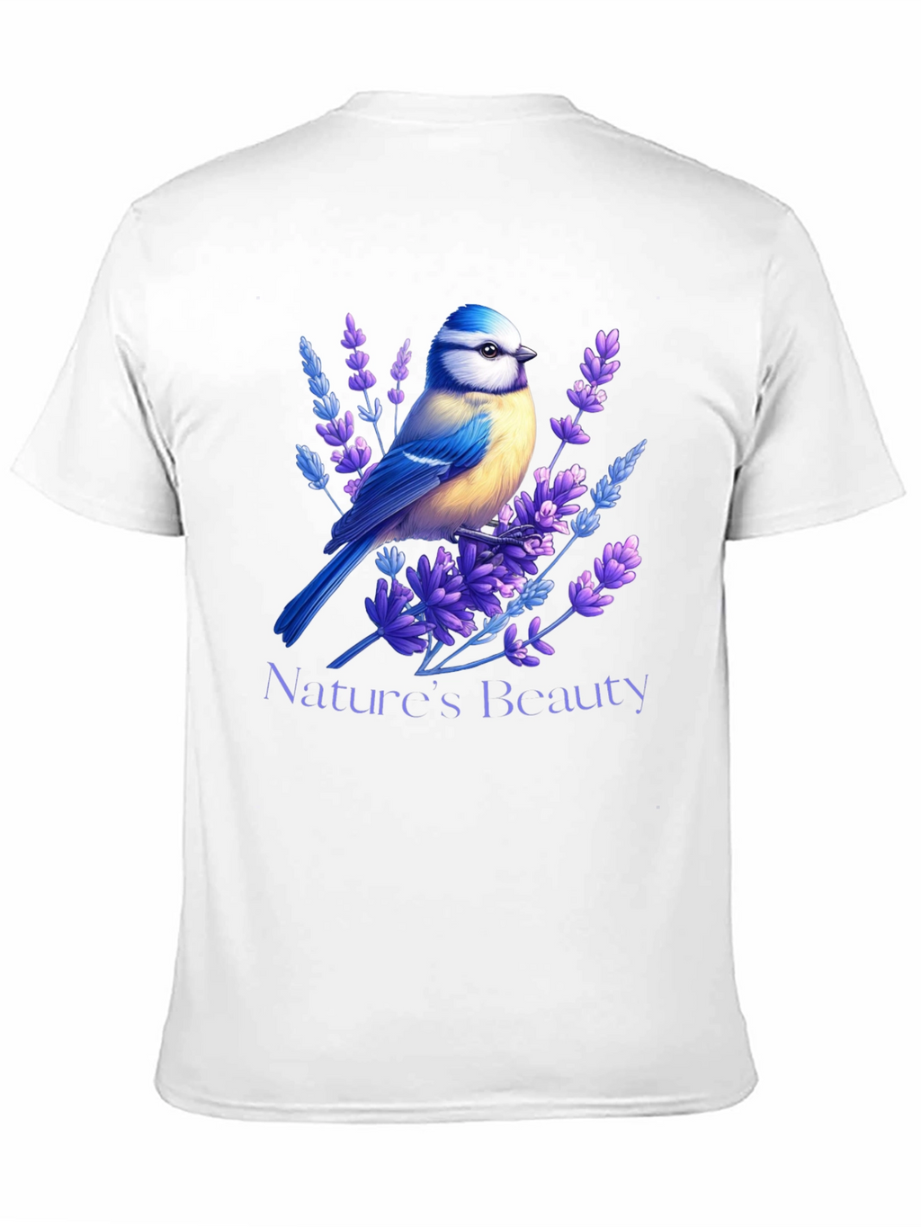 Natures Beauty T-Shirt Bird & Lavender Design