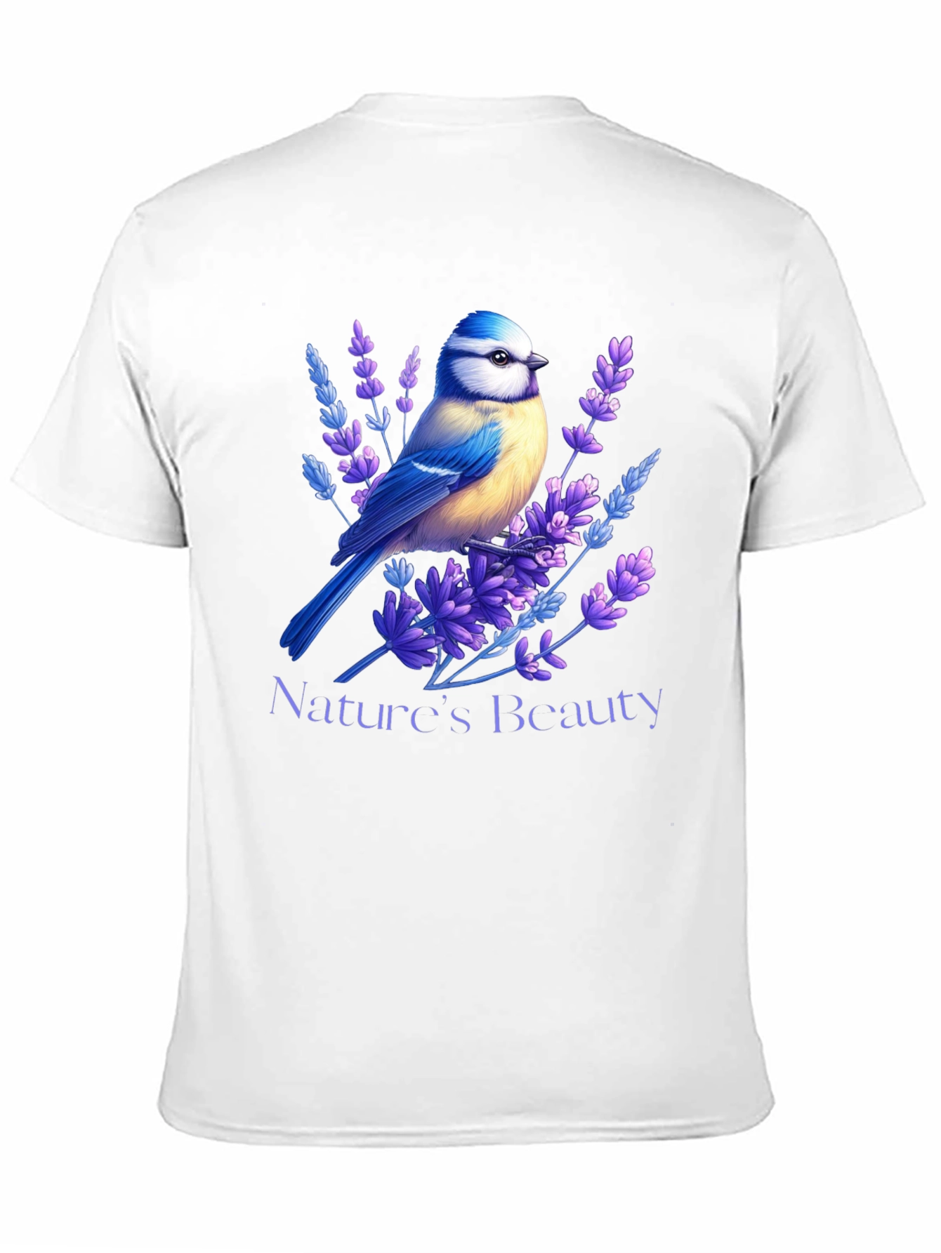 Natures Beauty T-Shirt Bird & Lavender Design