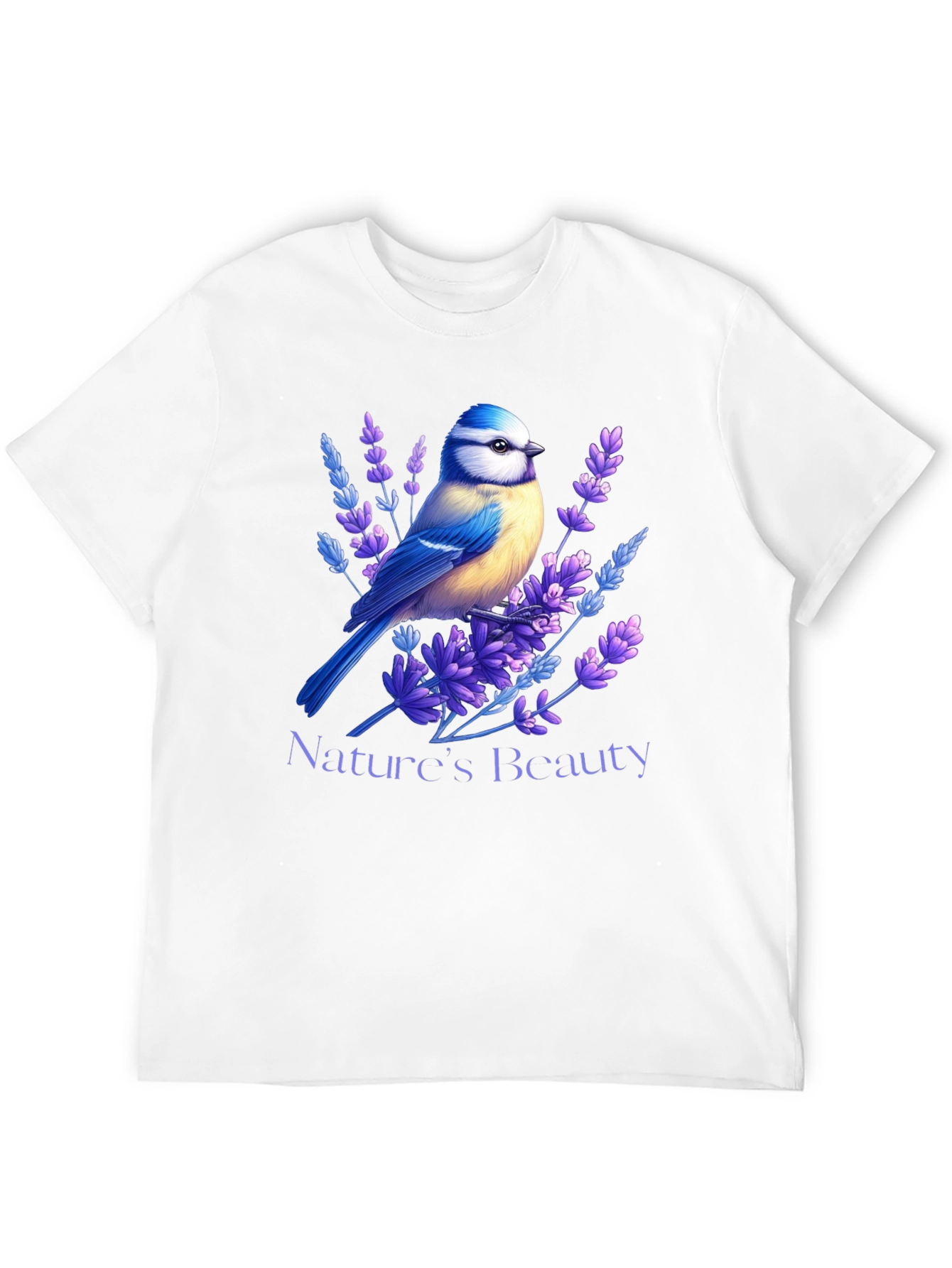 Natures Beauty T-Shirt Bird & Lavender Design