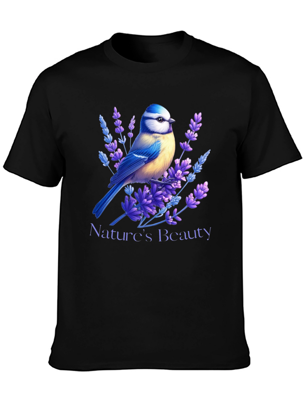 Natures Beauty T-Shirt Bird & Lavender Design