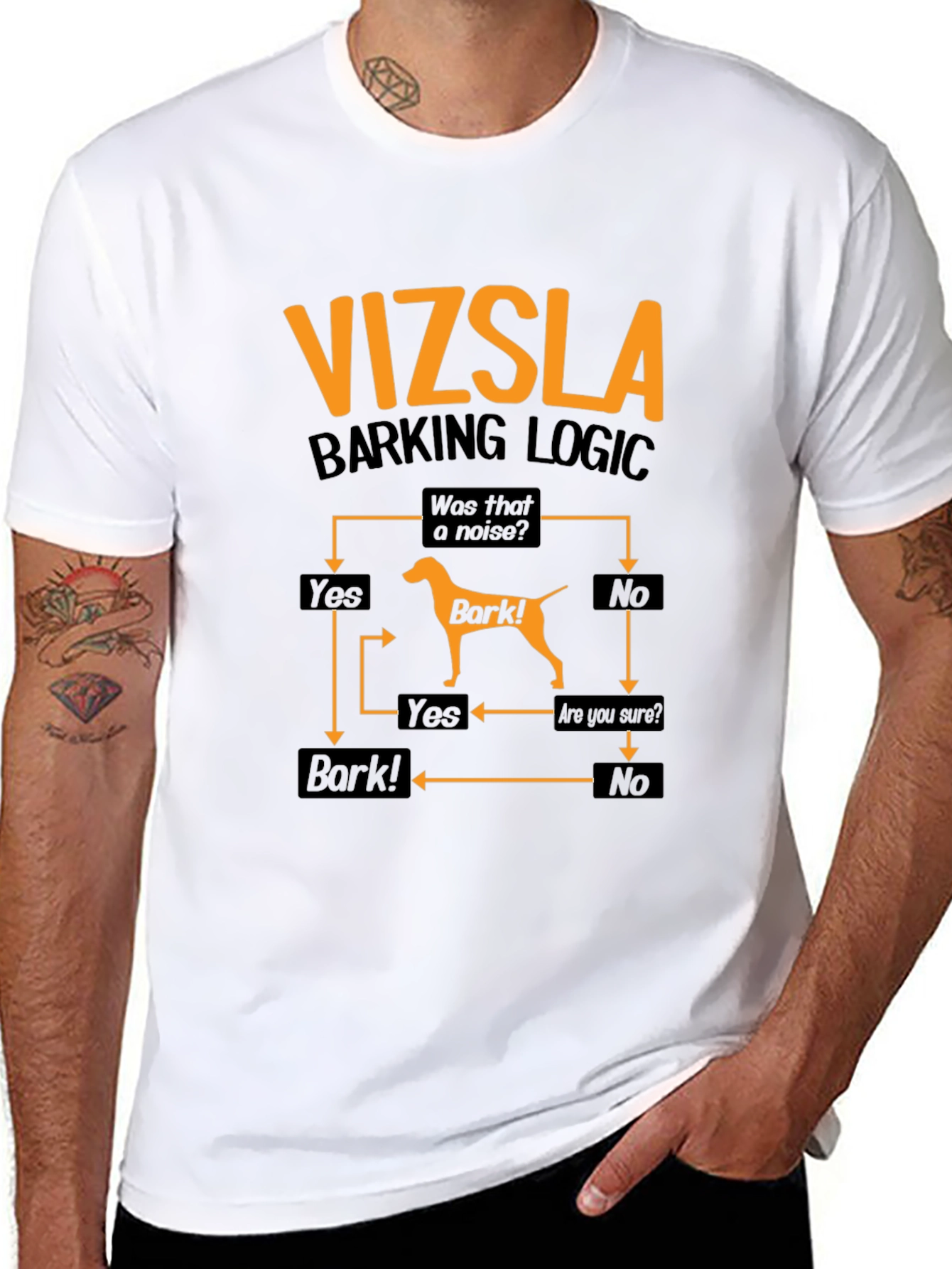 Vizsla Barking Logic T-Shirt