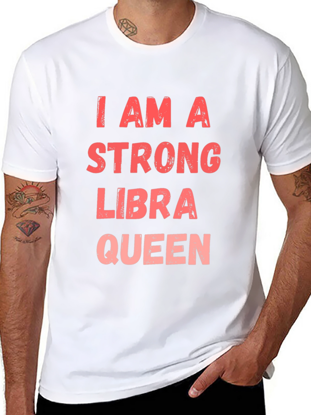 Strong Libra Queen Black T-Shirt