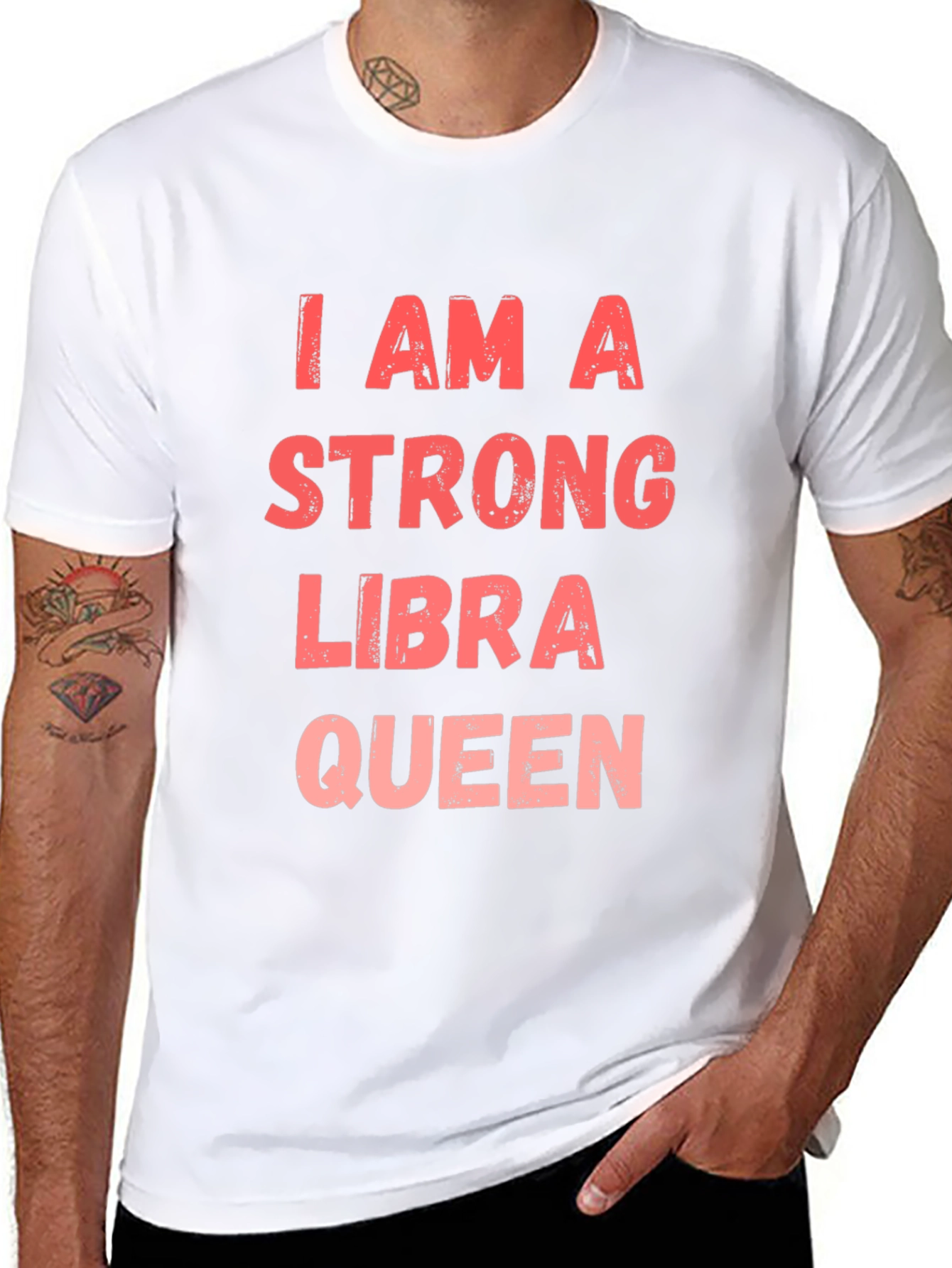 Strong Libra Queen Black T-Shirt