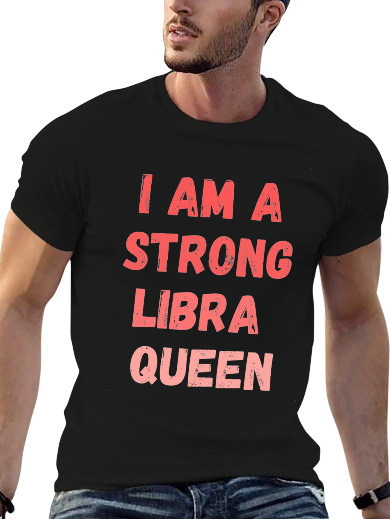 Strong Libra Queen Black T-Shirt