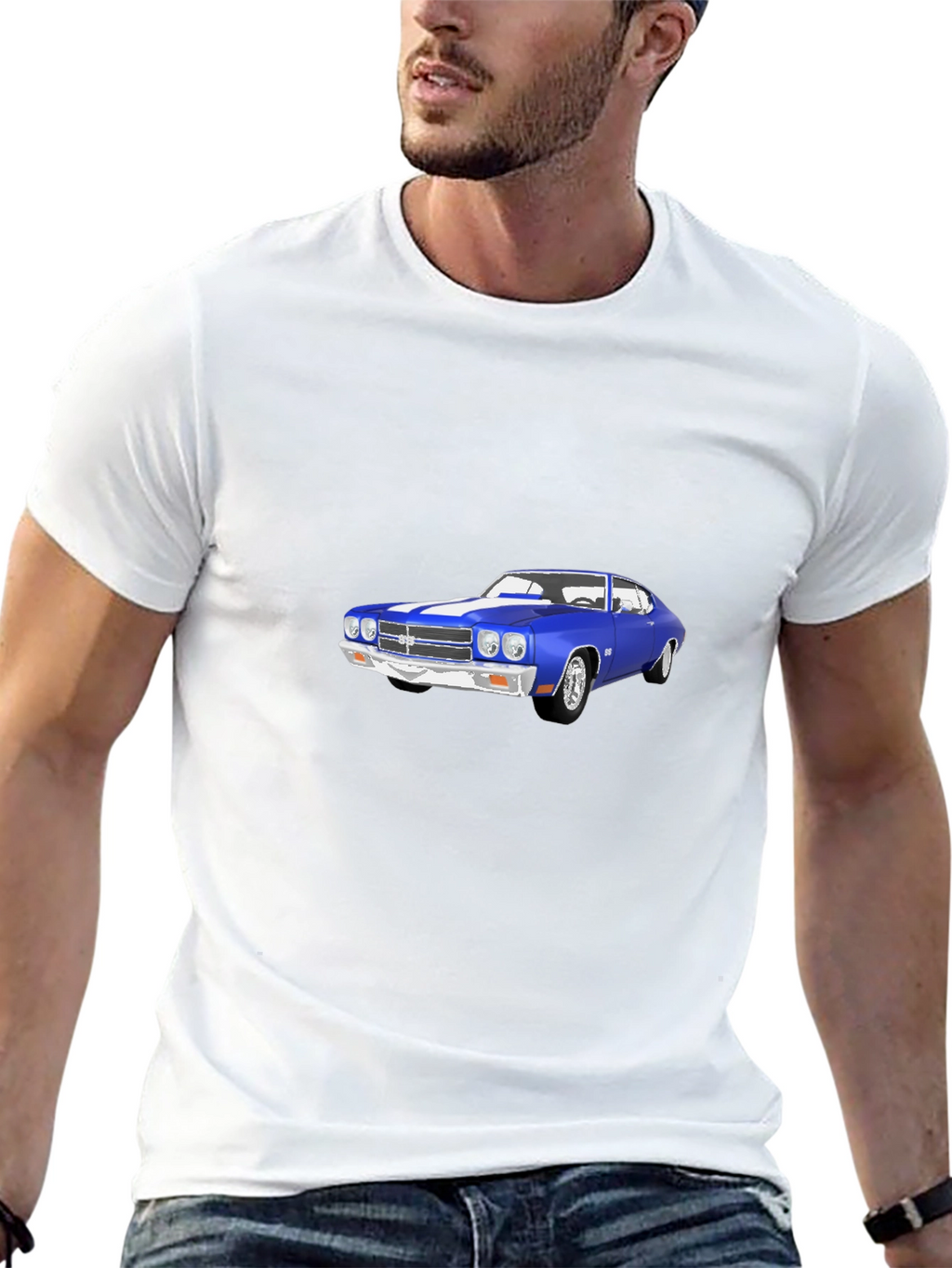 Classic Car Graphic Tee - Stylish Black T-Shirt