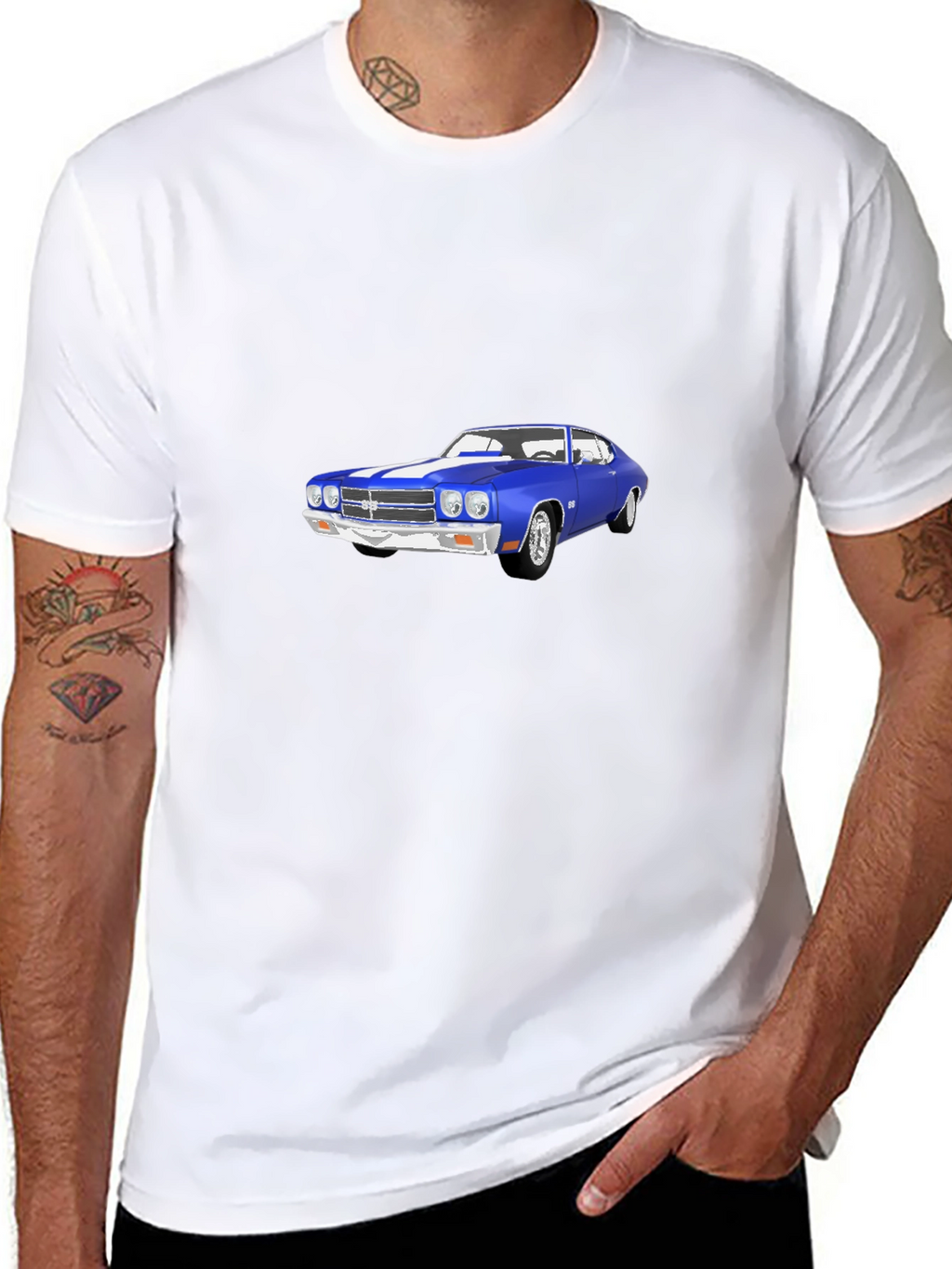 Classic Car Graphic Tee - Stylish Black T-Shirt