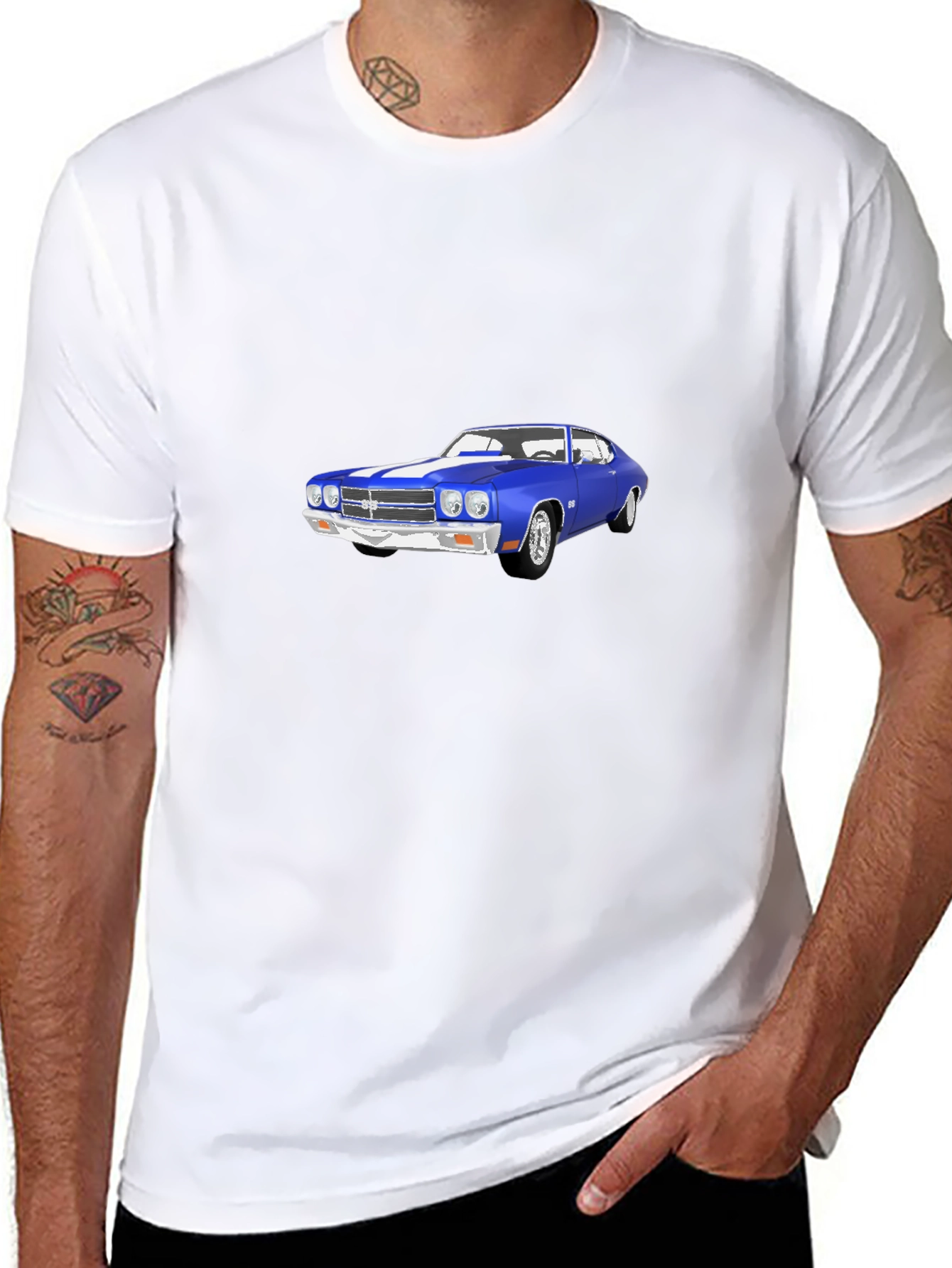 Classic Car Graphic Tee - Stylish Black T-Shirt