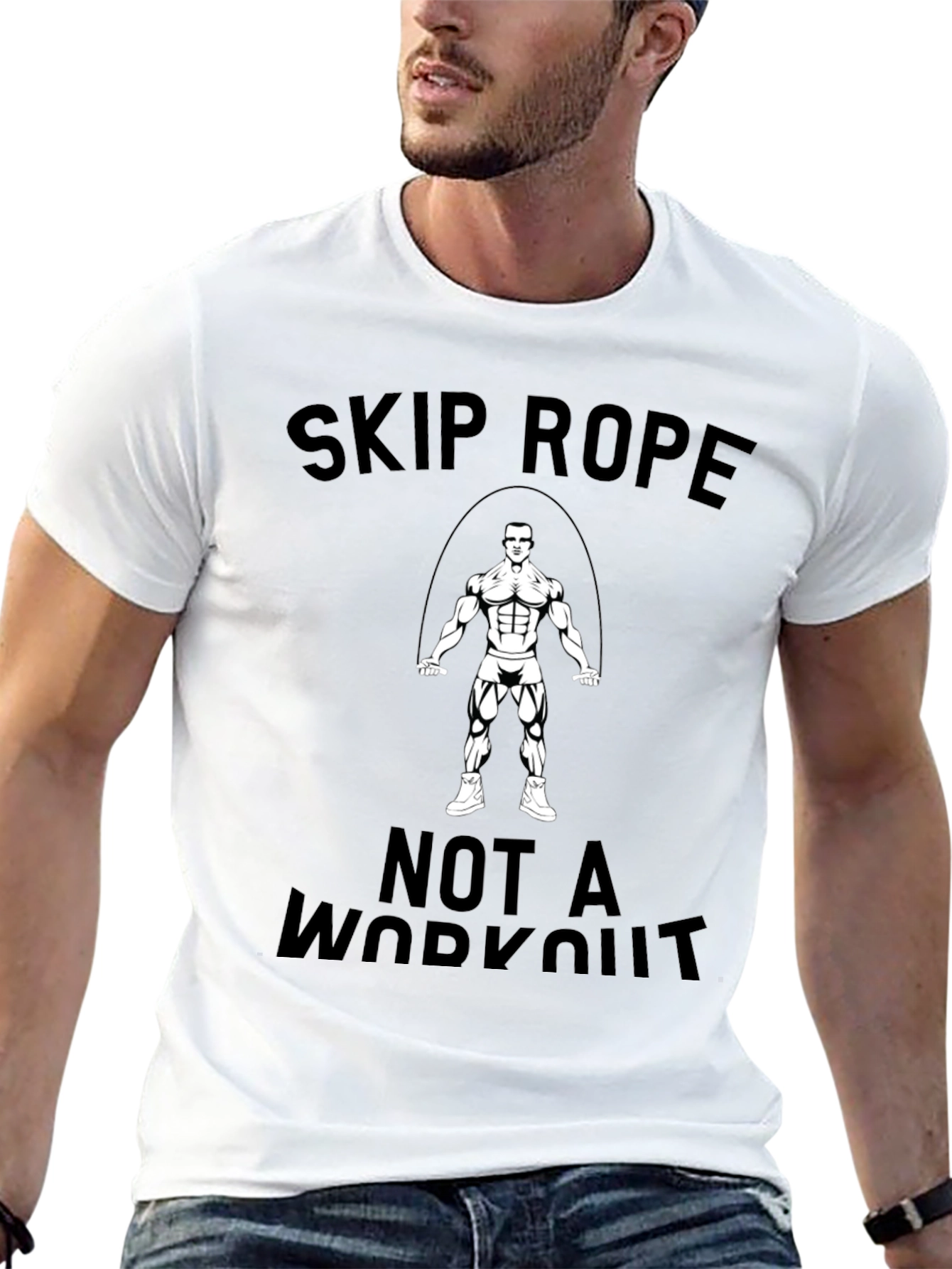 Skip Rope T-Shirt: Workout Motivation
