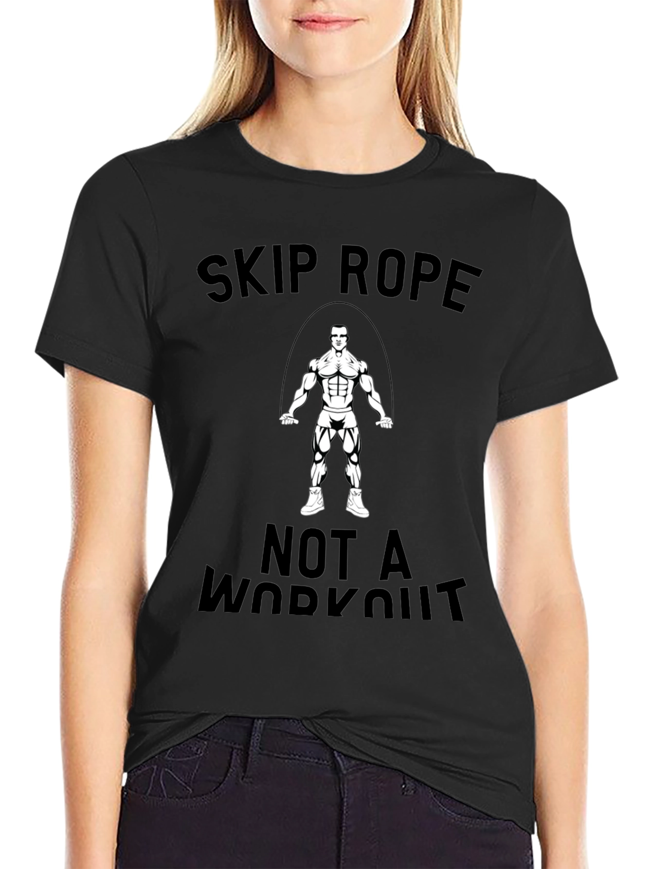 Skip Rope T-Shirt: Workout Motivation