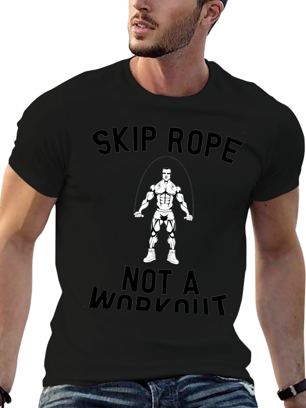 Skip Rope T-Shirt: Workout Motivation