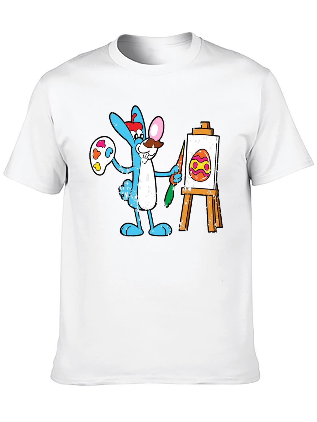 Easter Bunny Artist Graphic Tee