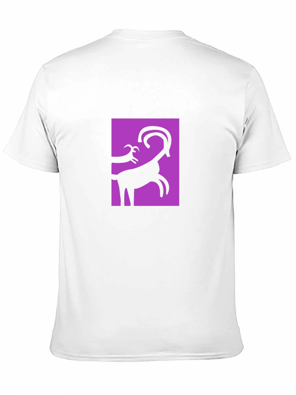 Abstract Goat Graphic Black T-Shirt