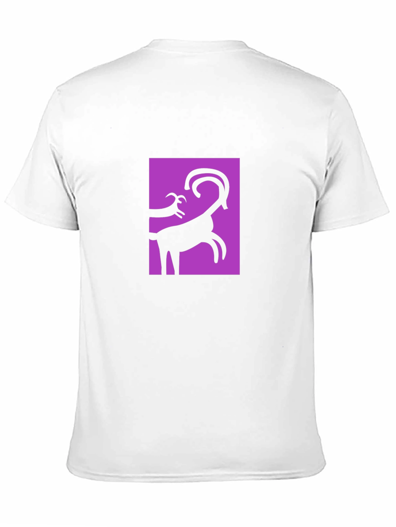 Abstract Goat Graphic Black T-Shirt