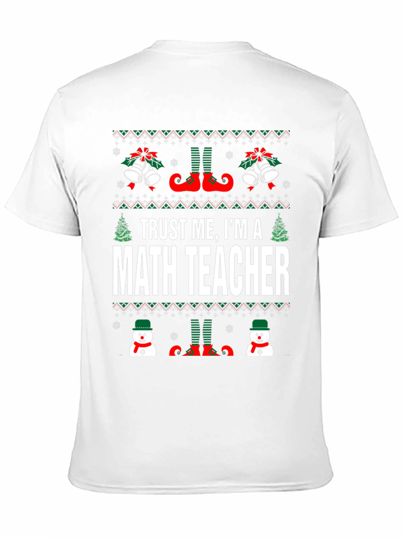 Funny Math Teacher Ugly Christmas T-Shirt