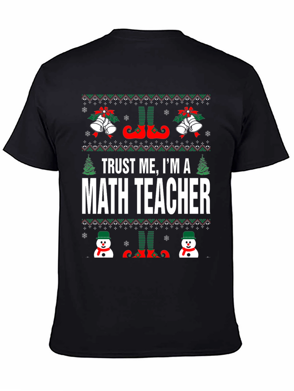 Funny Math Teacher Ugly Christmas T-Shirt