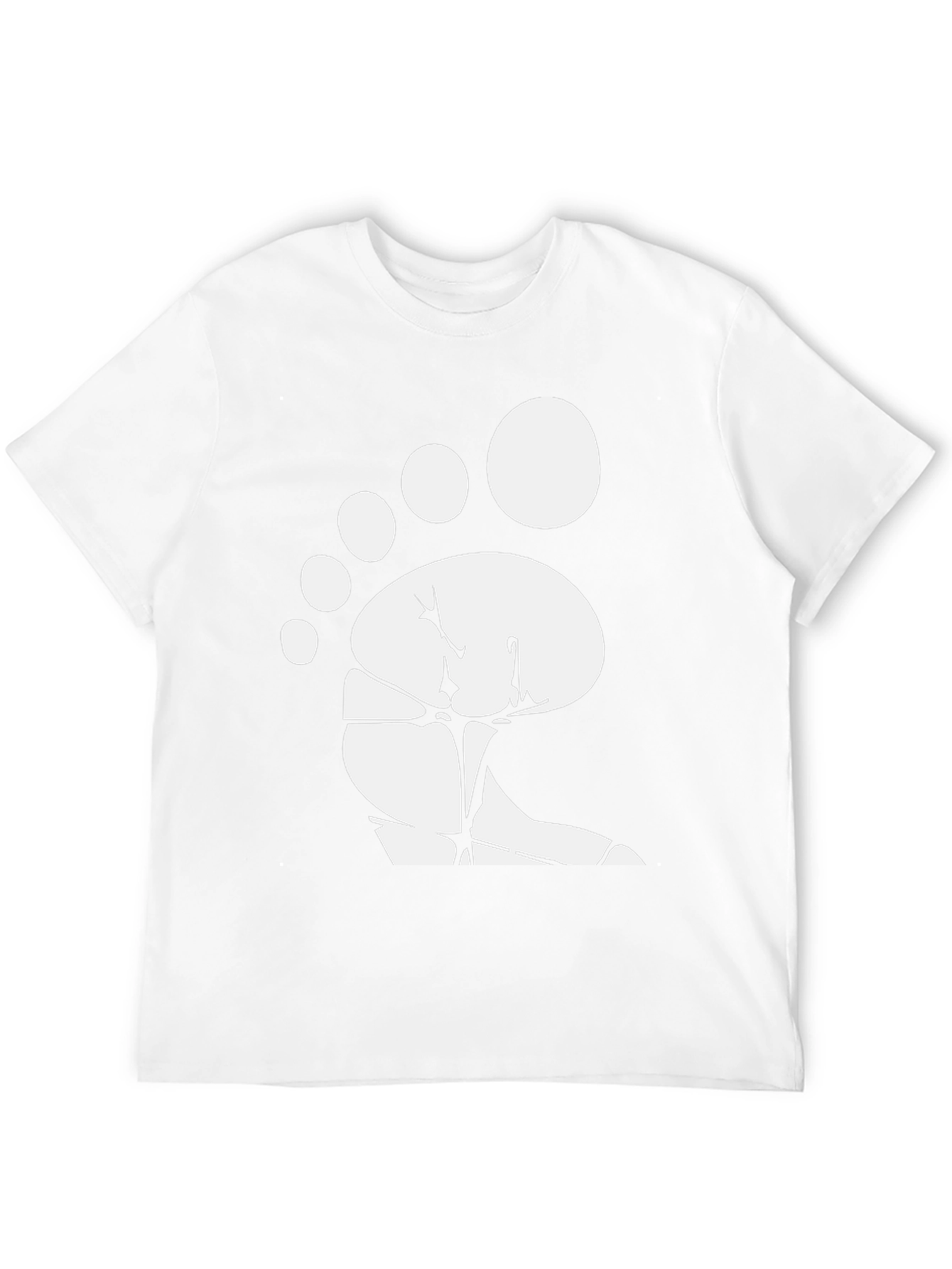Bigfoot Footprint Black T-Shirt