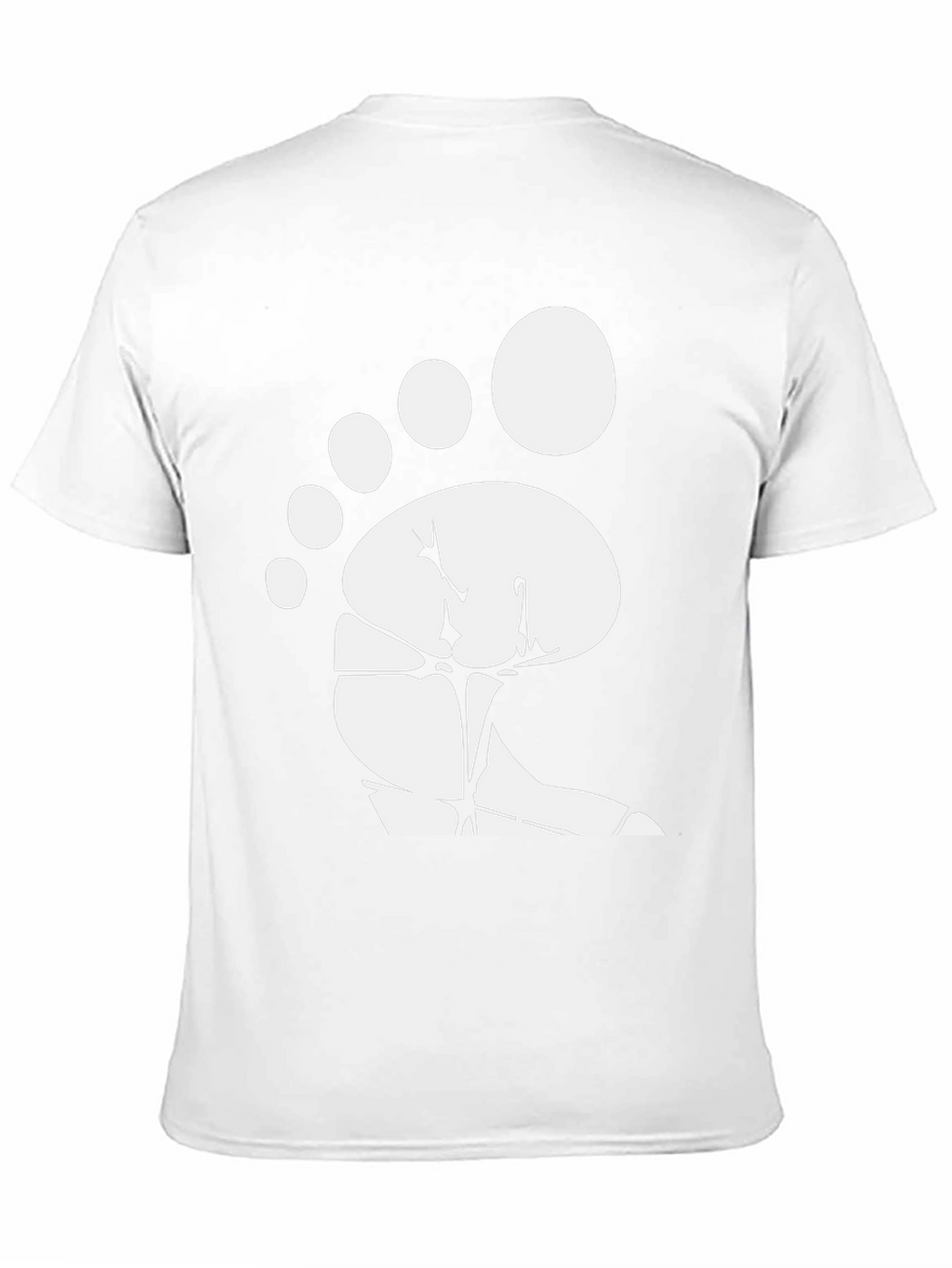 Bigfoot Footprint Black T-Shirt