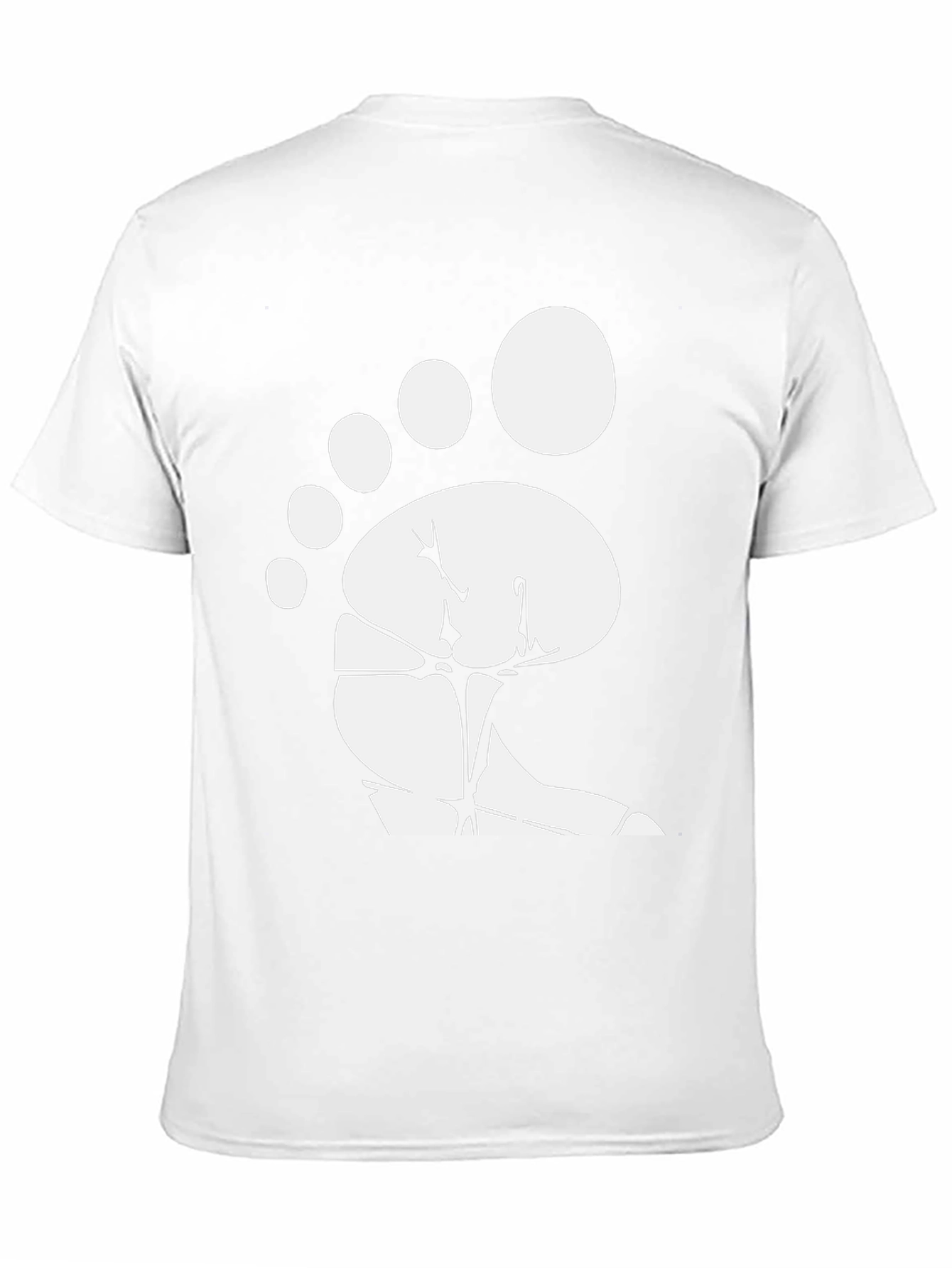 Bigfoot Footprint Black T-Shirt