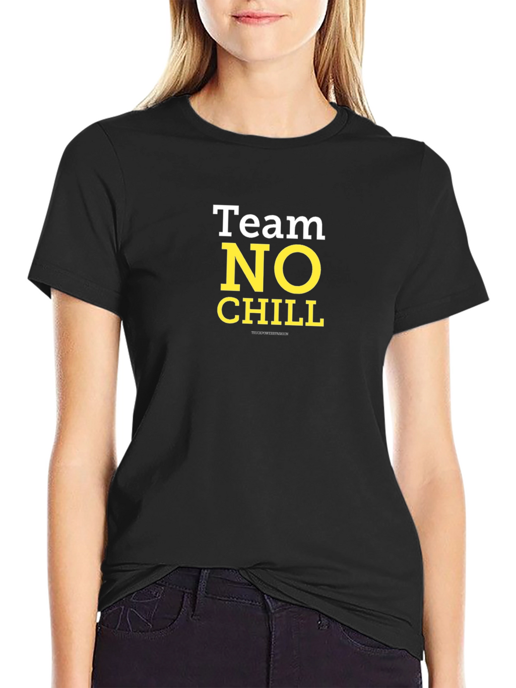 Team No Chill T-Shirt - Black Cotton Tee