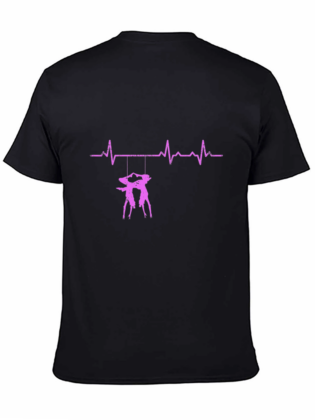 Heartbeat Tango Dancer Black T-Shirt