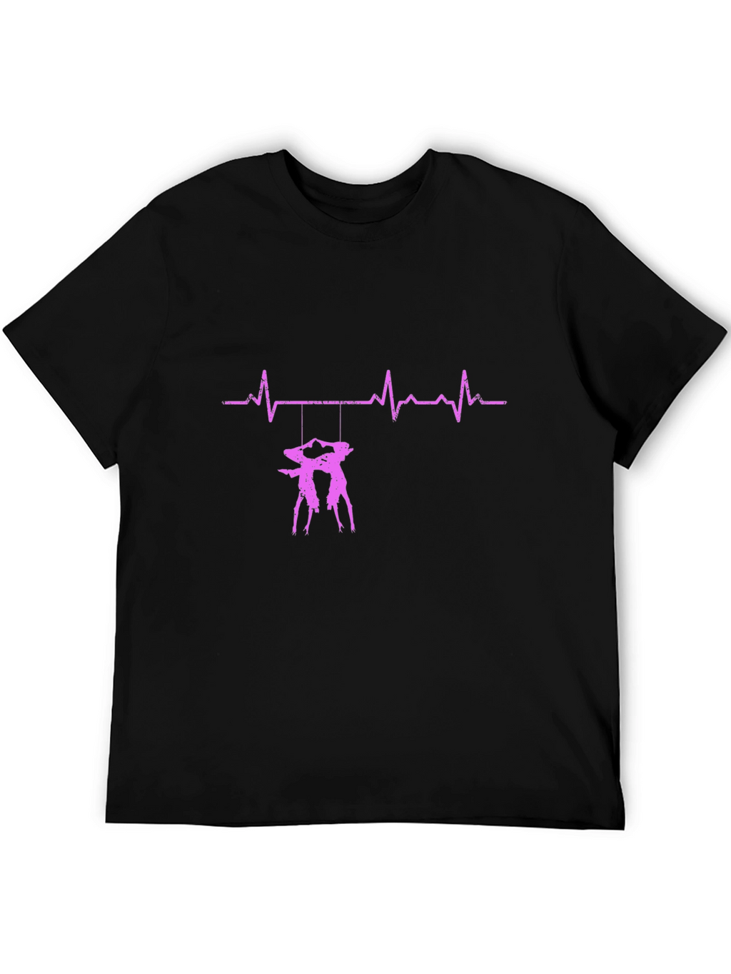 Heartbeat Tango Dancer Black T-Shirt