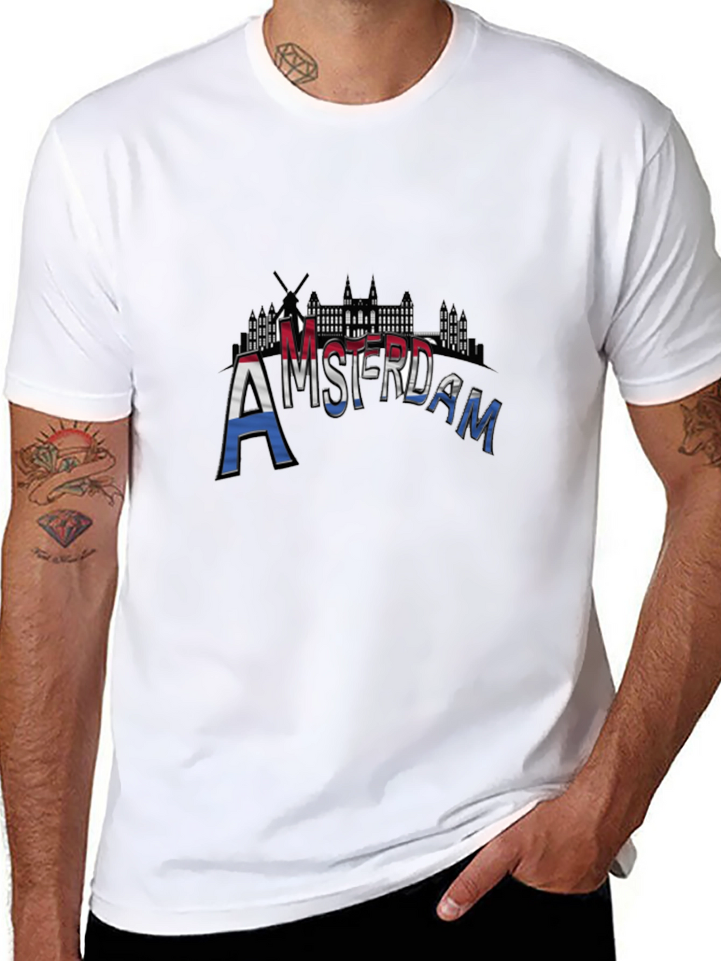 Amsterdam T-Shirt - Cityscape Design