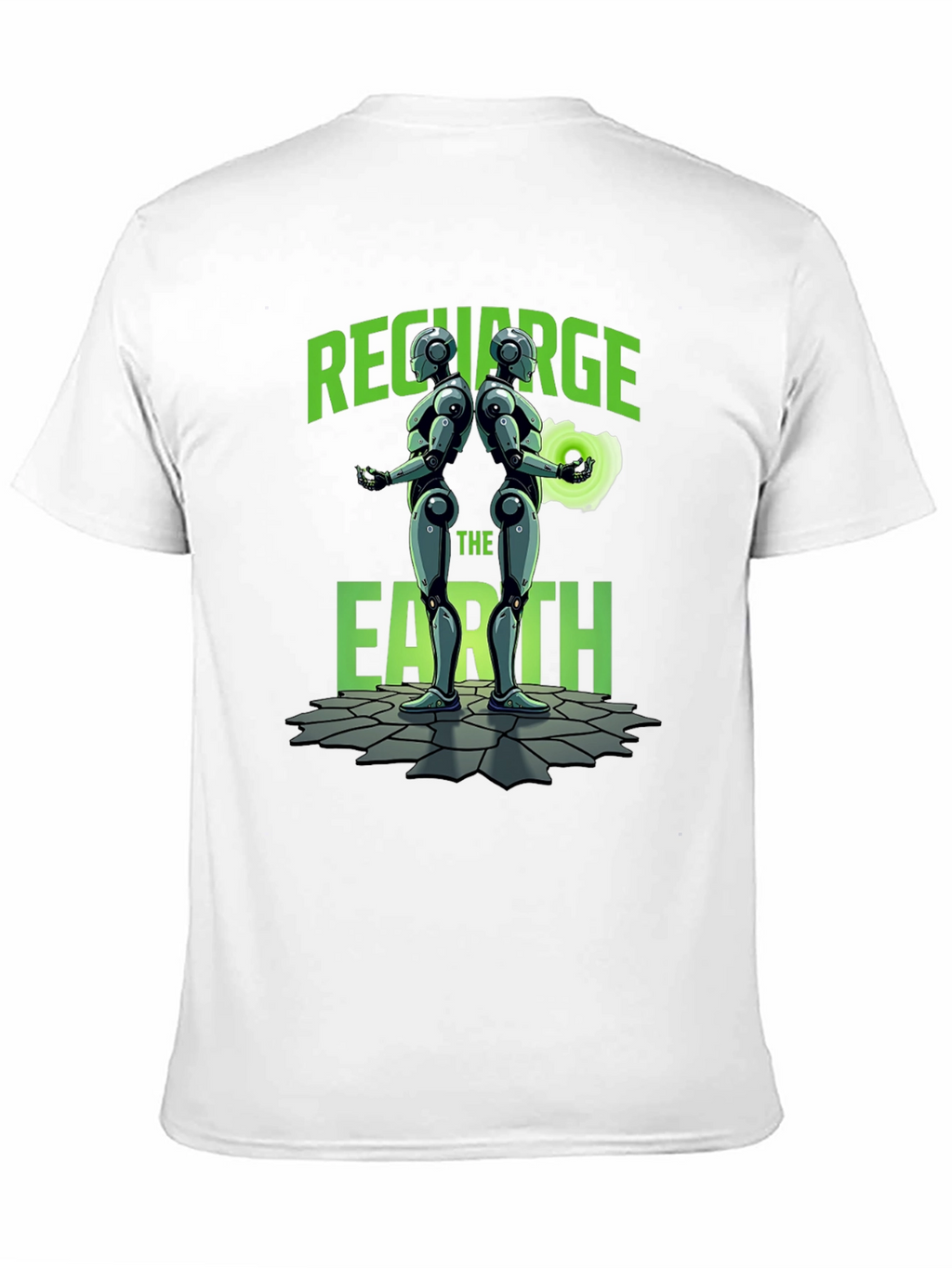 Recharge The Earth Graphic T-Shirt - Black